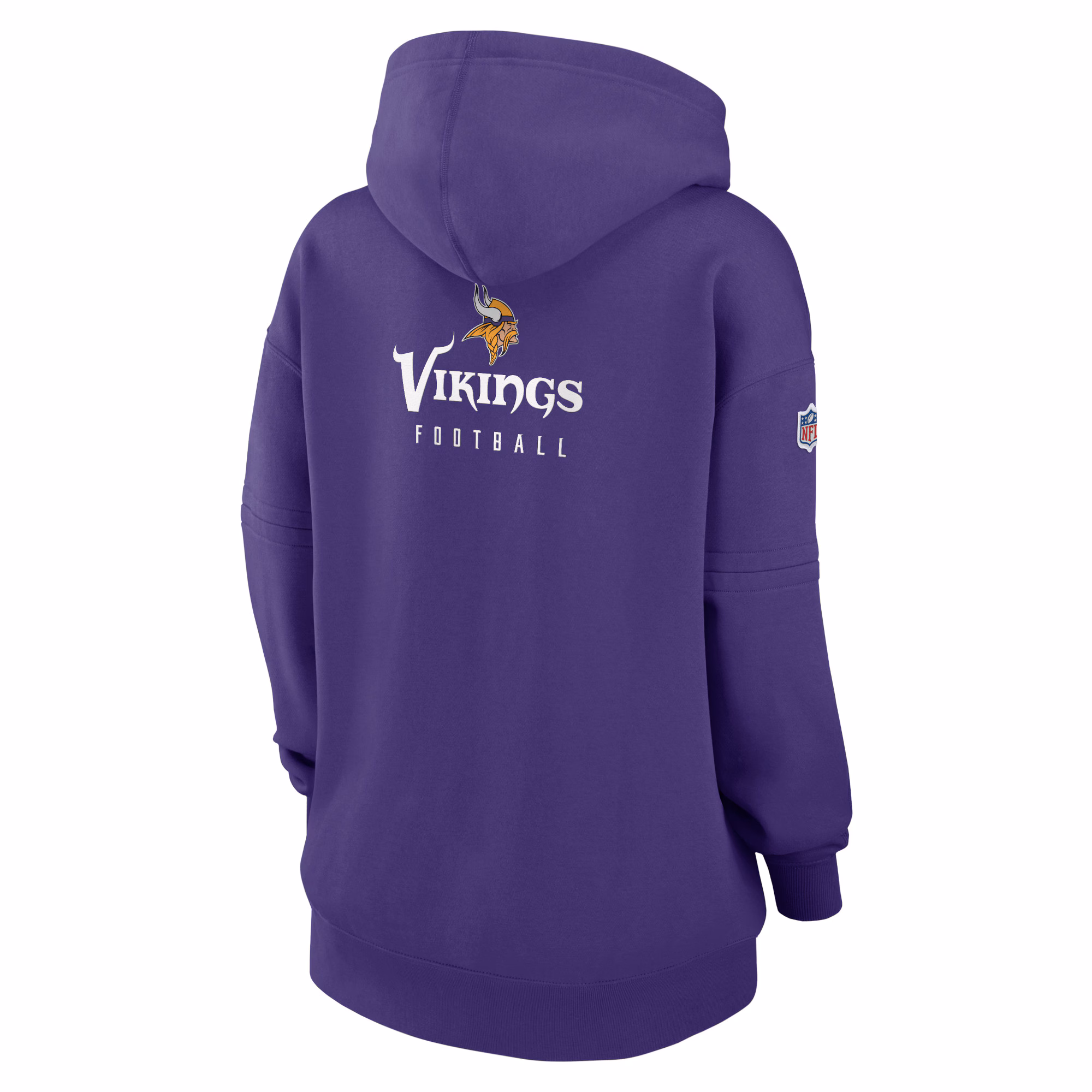 Minnesota Vikings Women's 2023 Sideline Club Fleece Pullover Hoodie - Purple