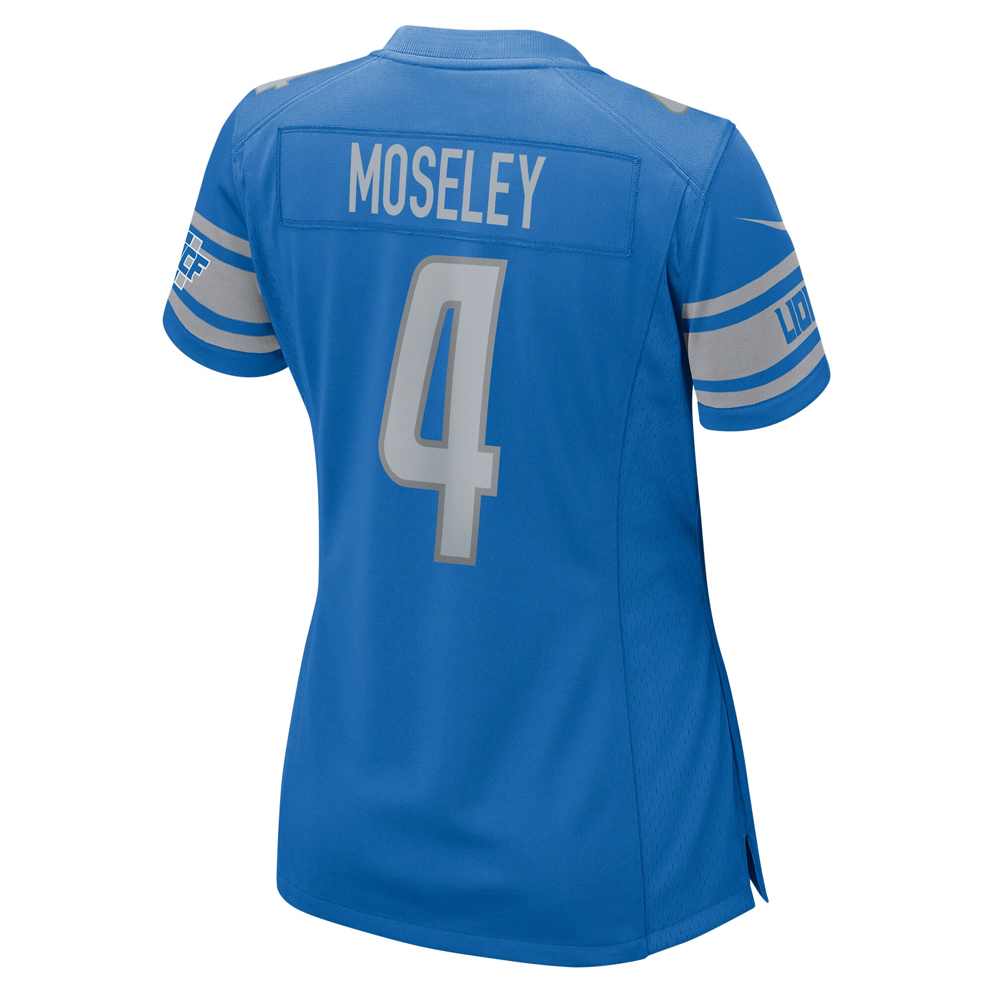 Emmanuel Moseley Detroit Lions  Women's Game Jersey - Blue