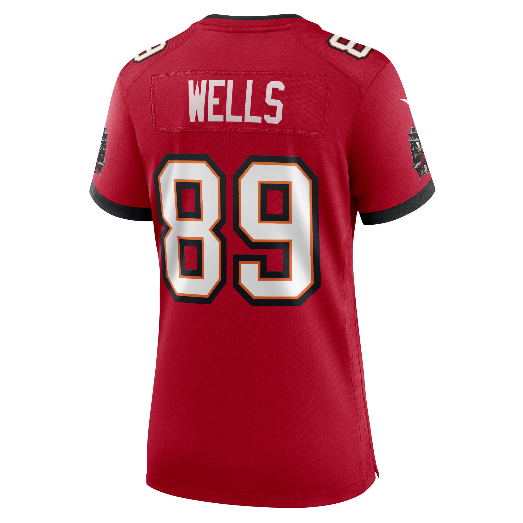 David Wells Tampa Bay Buccaneers  Women's Home Game Player Jersey - Red