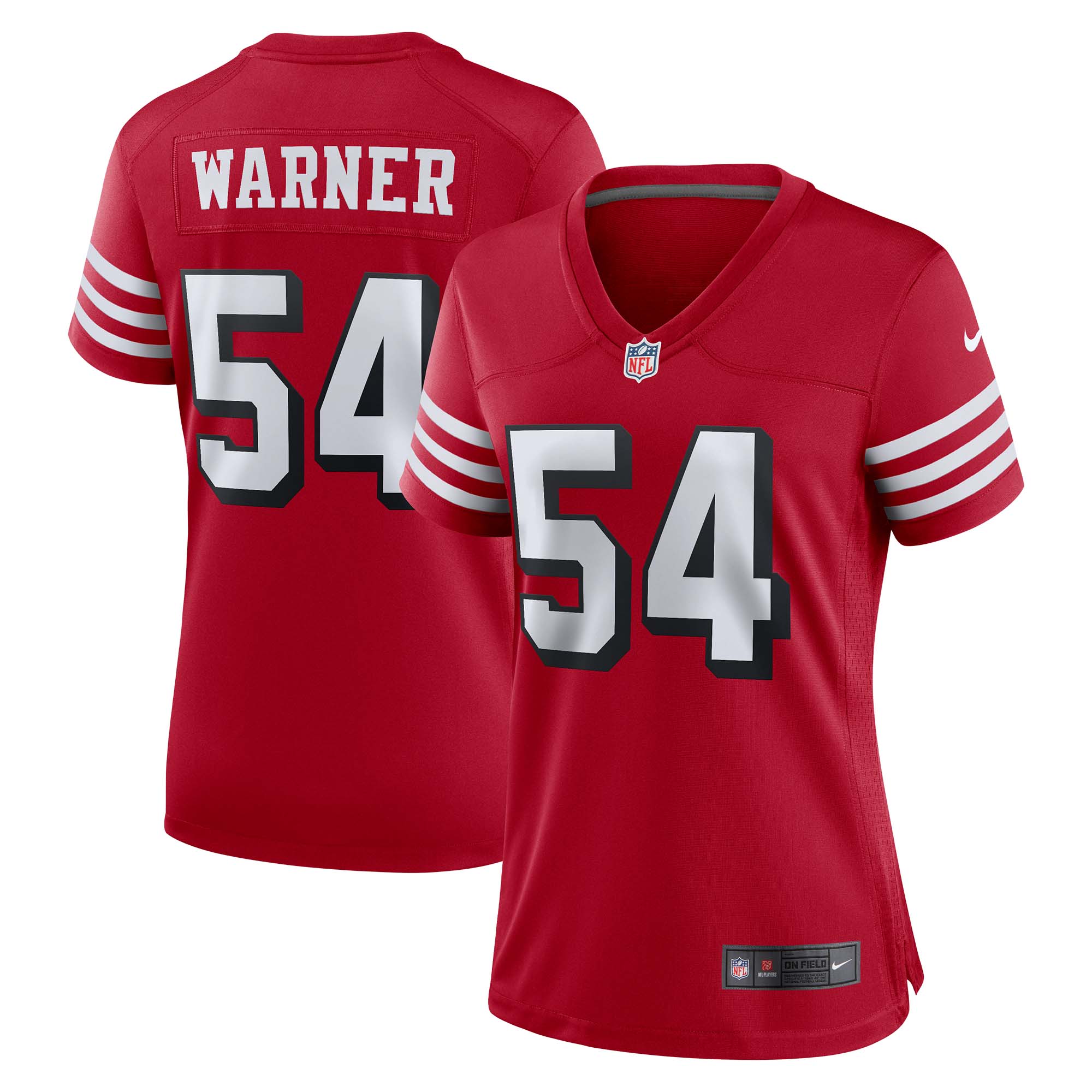 Fred Warner San Francisco 49ers  Women's Alternate Game Jersey - Scarlet