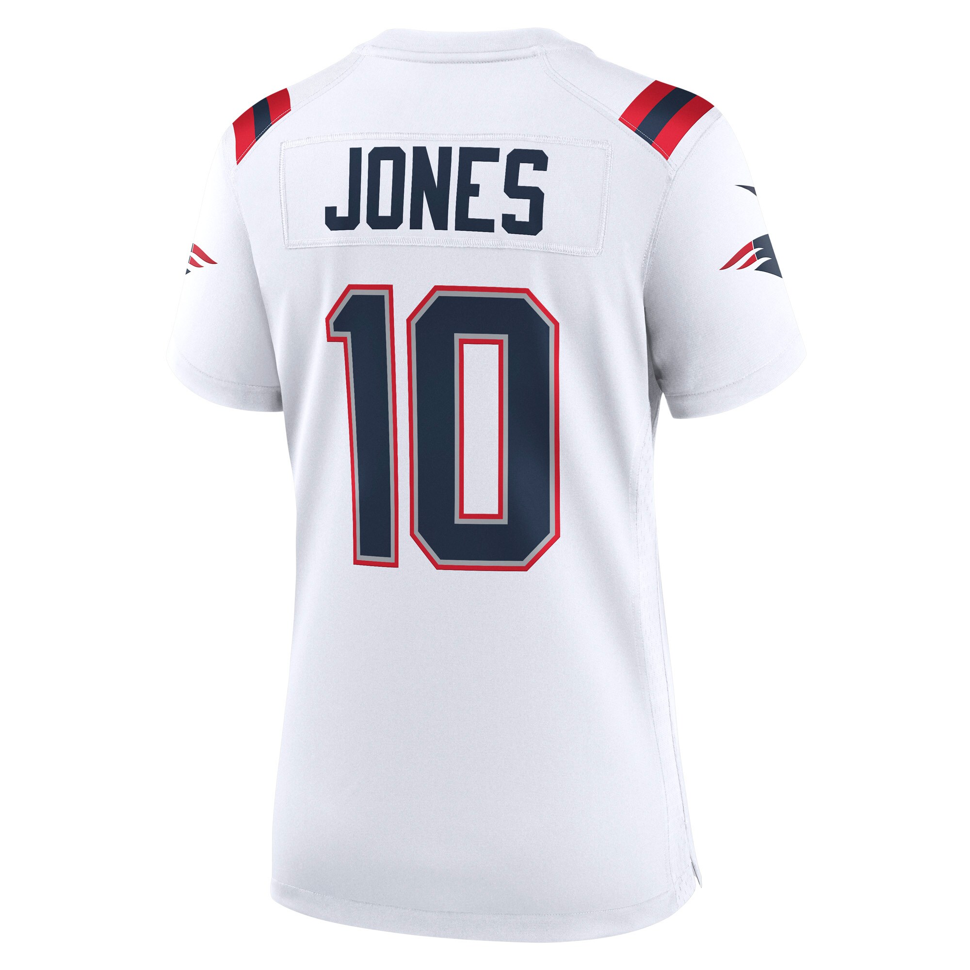 Mac Jones New England Patriots  Women's Player Game Jersey - White