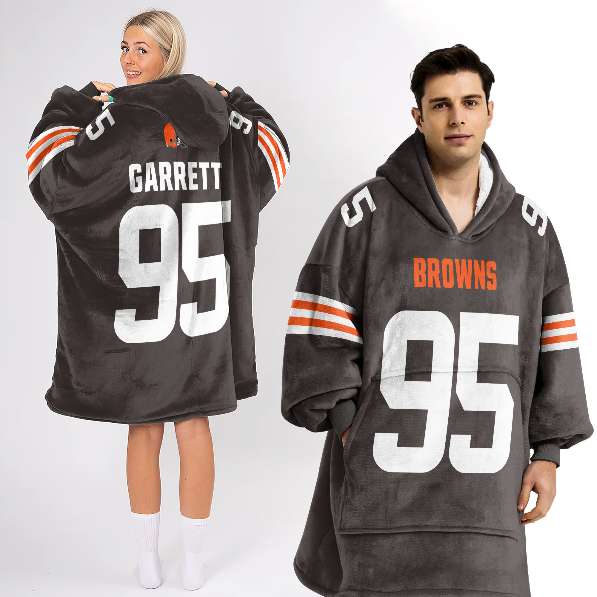 Adult M.G. 95 Cleveland Football Unisex Blanket Hoodie