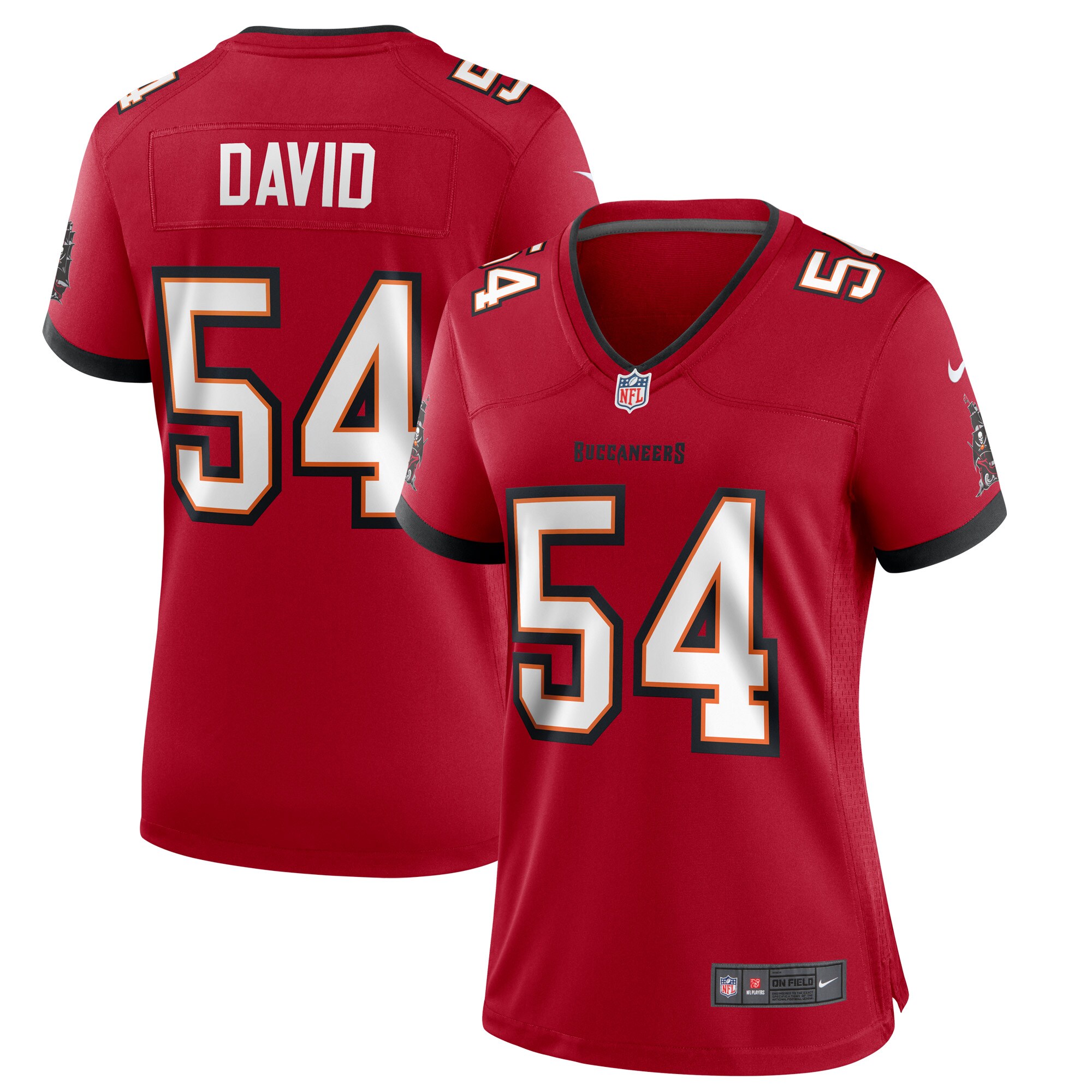 Lavonte David Tampa Bay Buccaneers  Women's Game Jersey - Red
