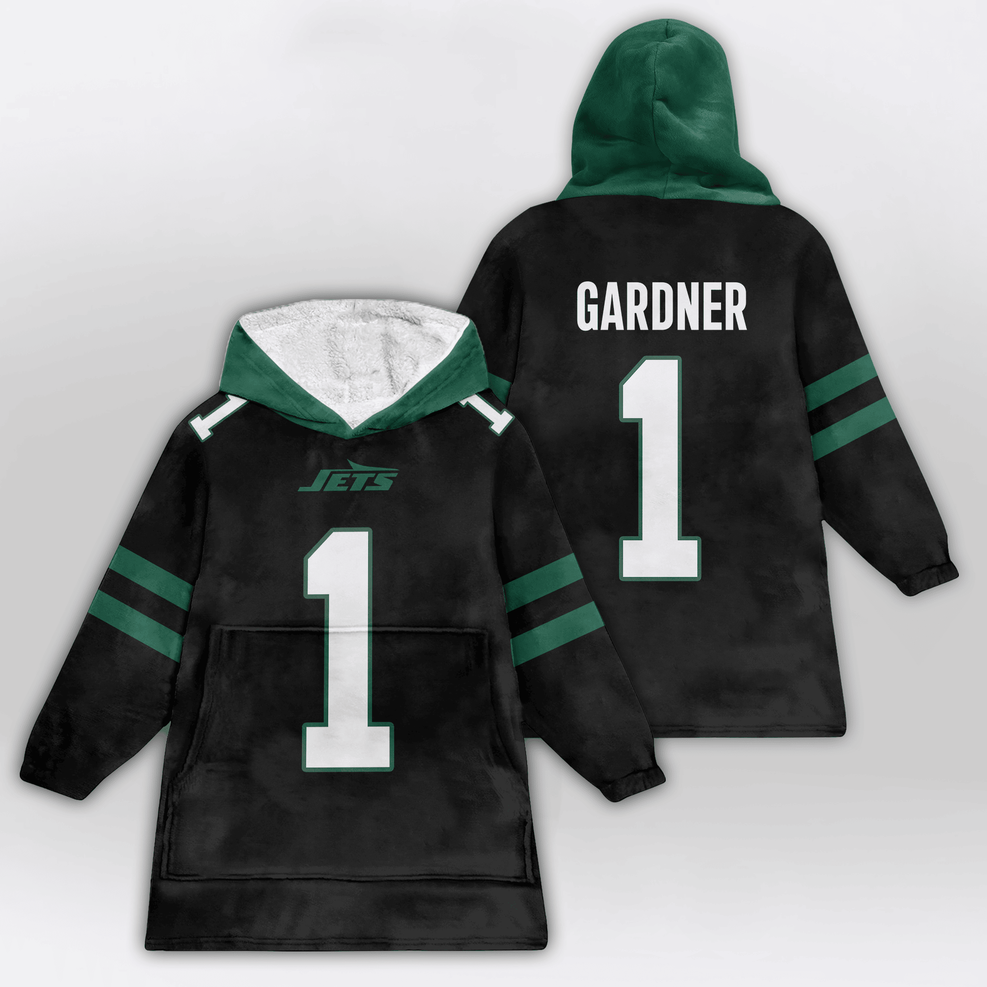 Adult A.S.G 1 New York J Football Unisex Blanket Hoodie