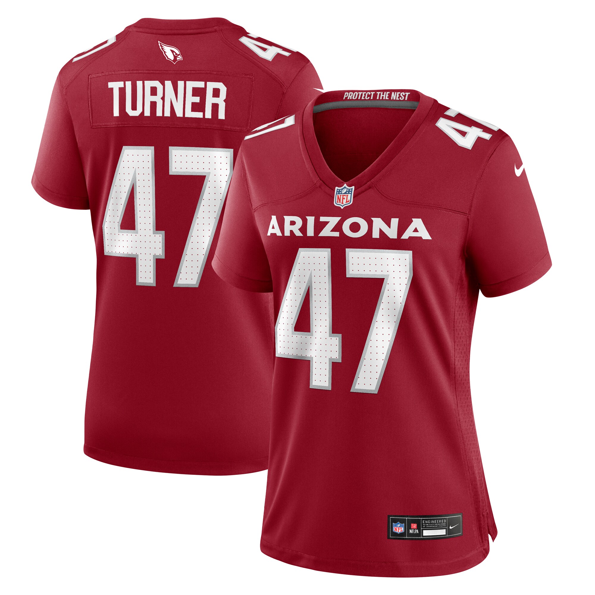 Ezekiel Turner Arizona Cardinals Women's Team Game Jersey -  Cardinal