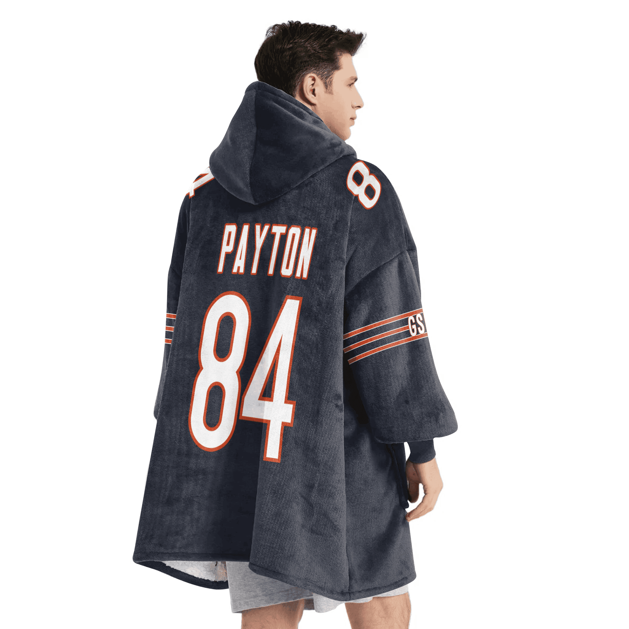 Adult 84 Chicago Football Unisex Blanket Hoodie