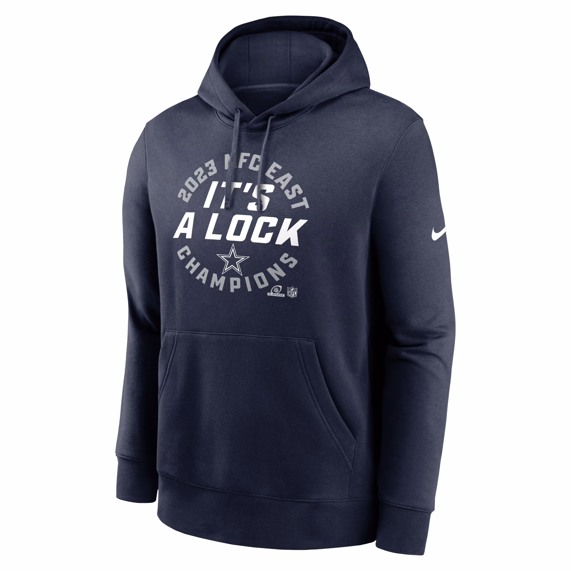 Dallas Cowboys 2023 NFC East Division Champions Locker Room Trophy Collection Club Pullover Hoodie - Navy