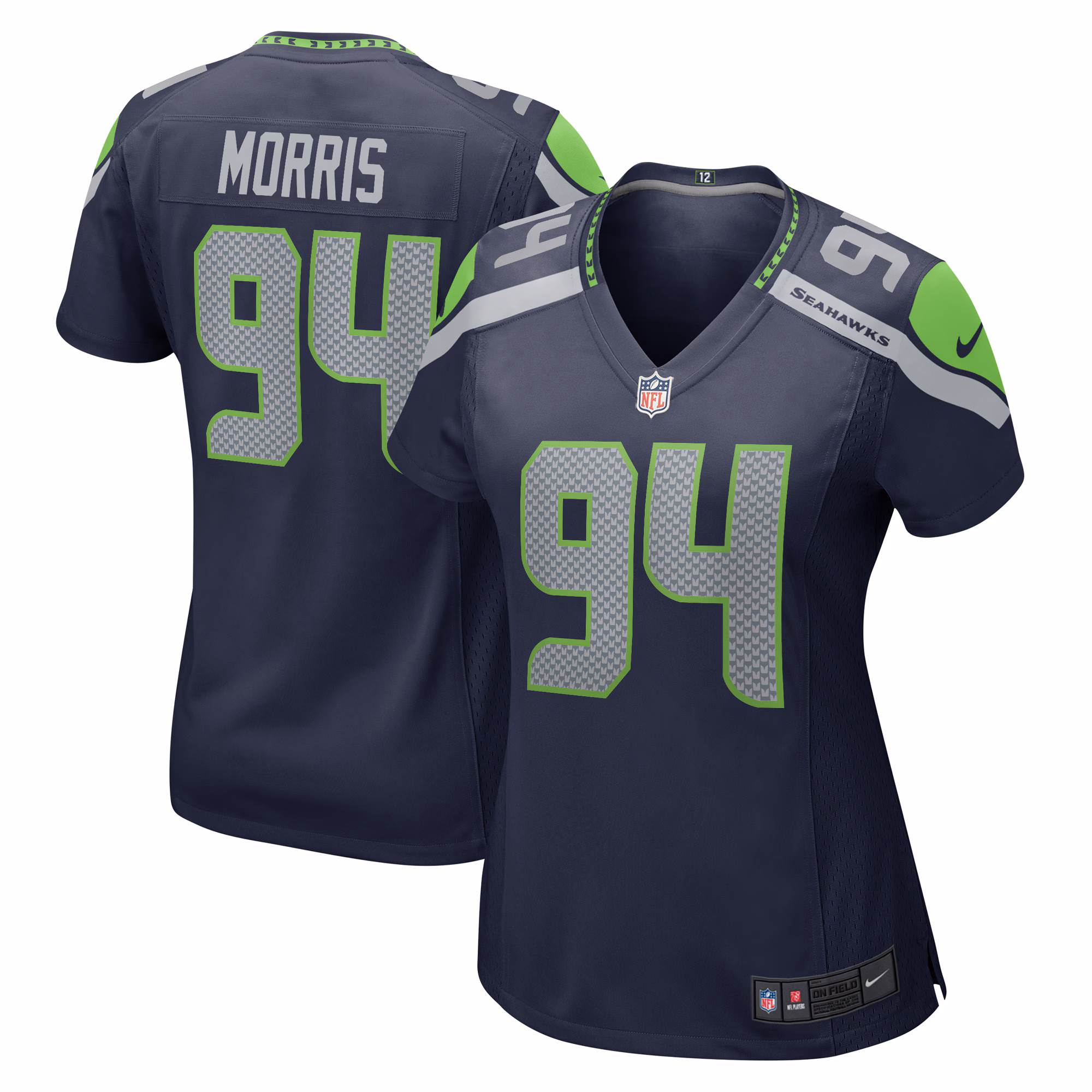 Mike Morris Seattle Seahawks Women's  Game Jersey - College Navy