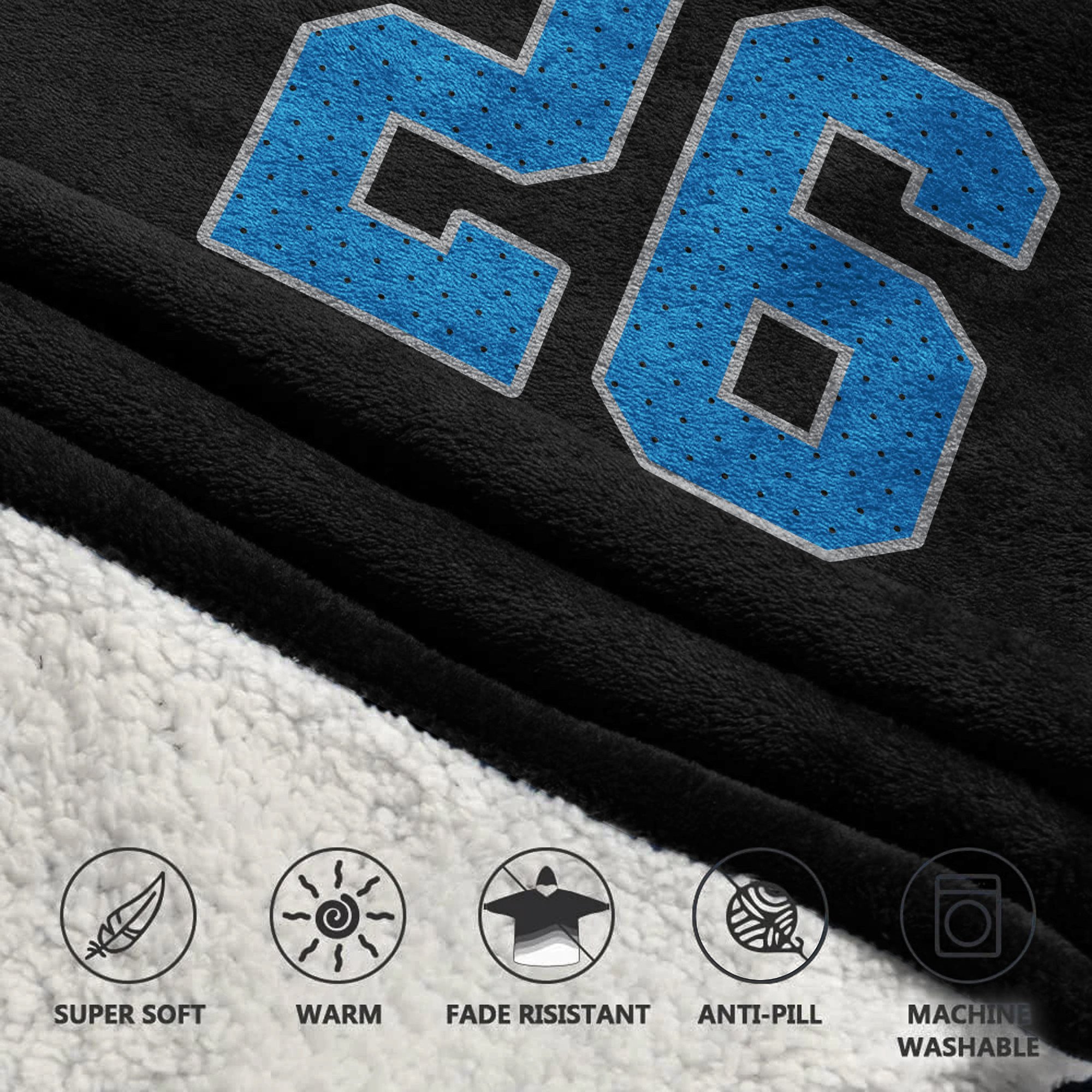 Adult Jah G 26 Detroit Lions Football Unisex Blanket Hoodie