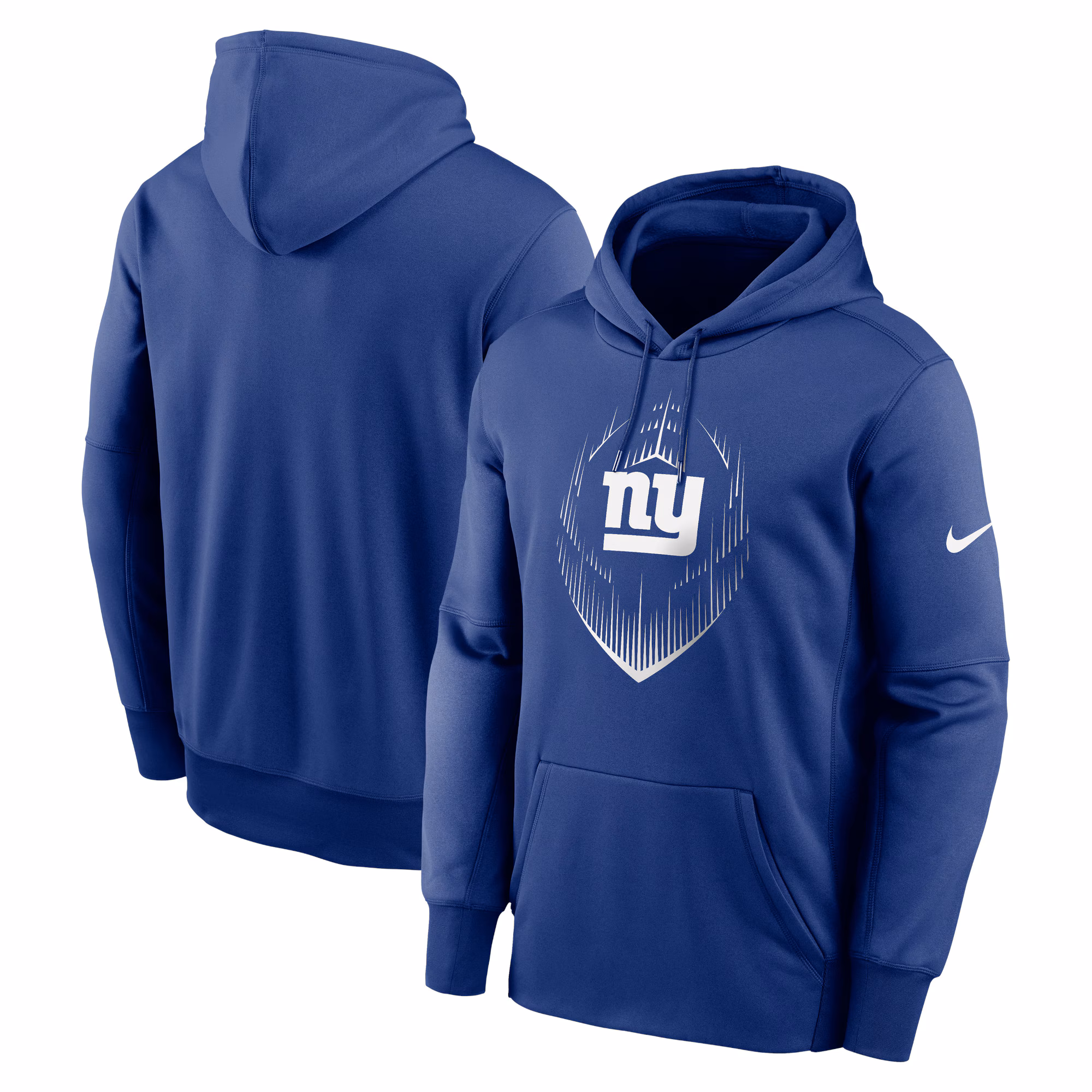 New York Giants Icon Performance Pullover Hoodie - Royal