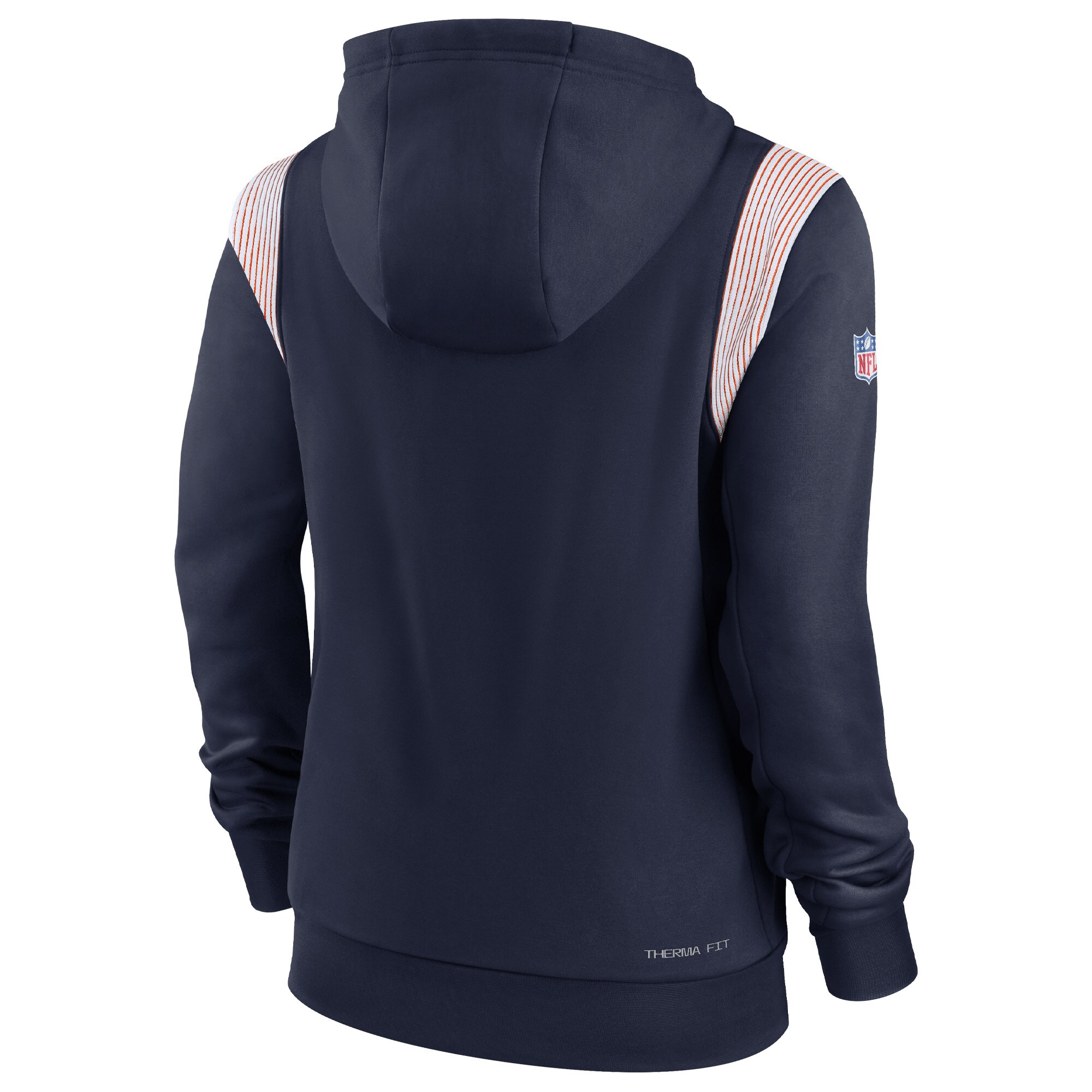 Denver Broncos Women's Sideline Stack Performance Pullover Hoodie - Navy
