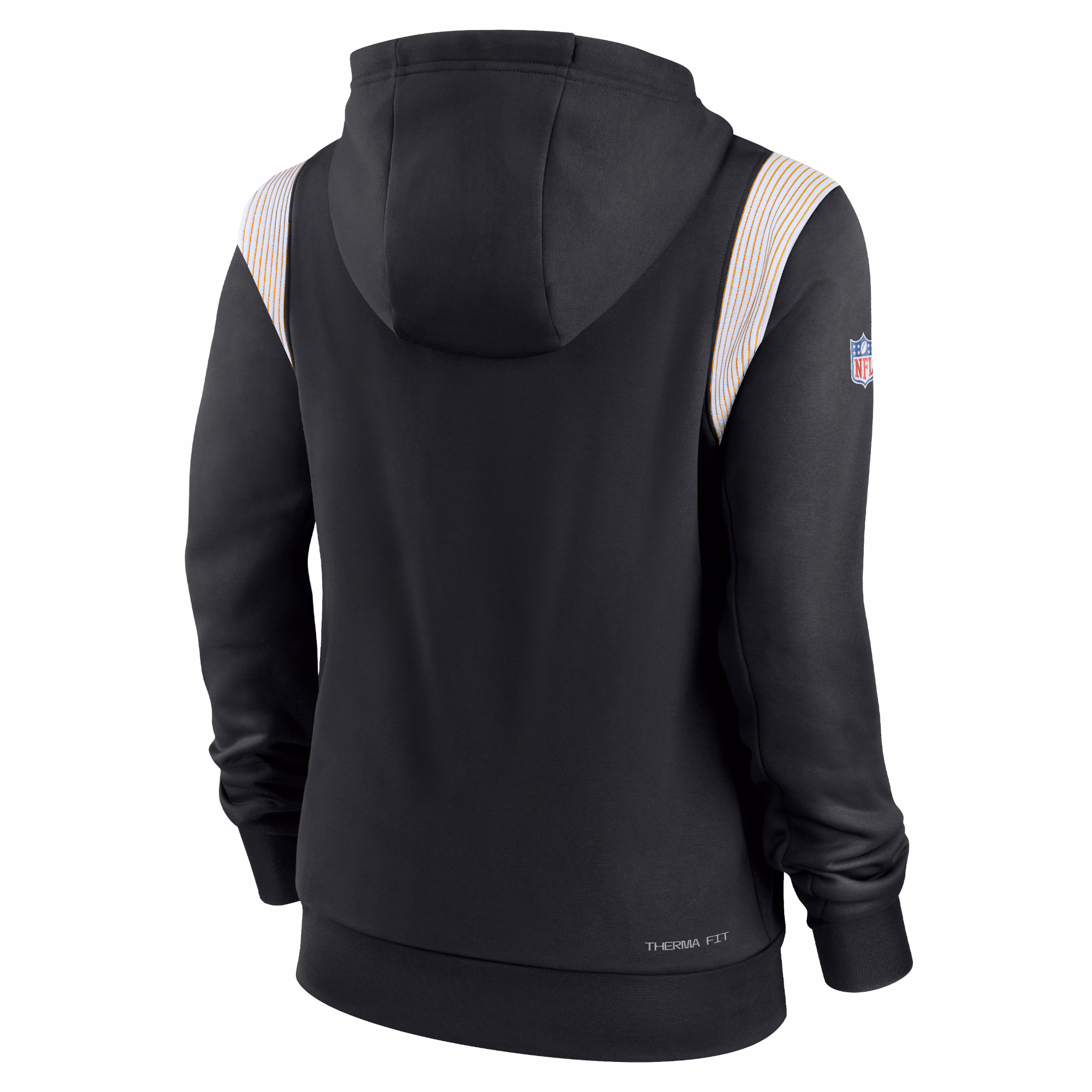 Pittsburgh Steelers Women's Sideline Stack Performance Pullover Hoodie - Black