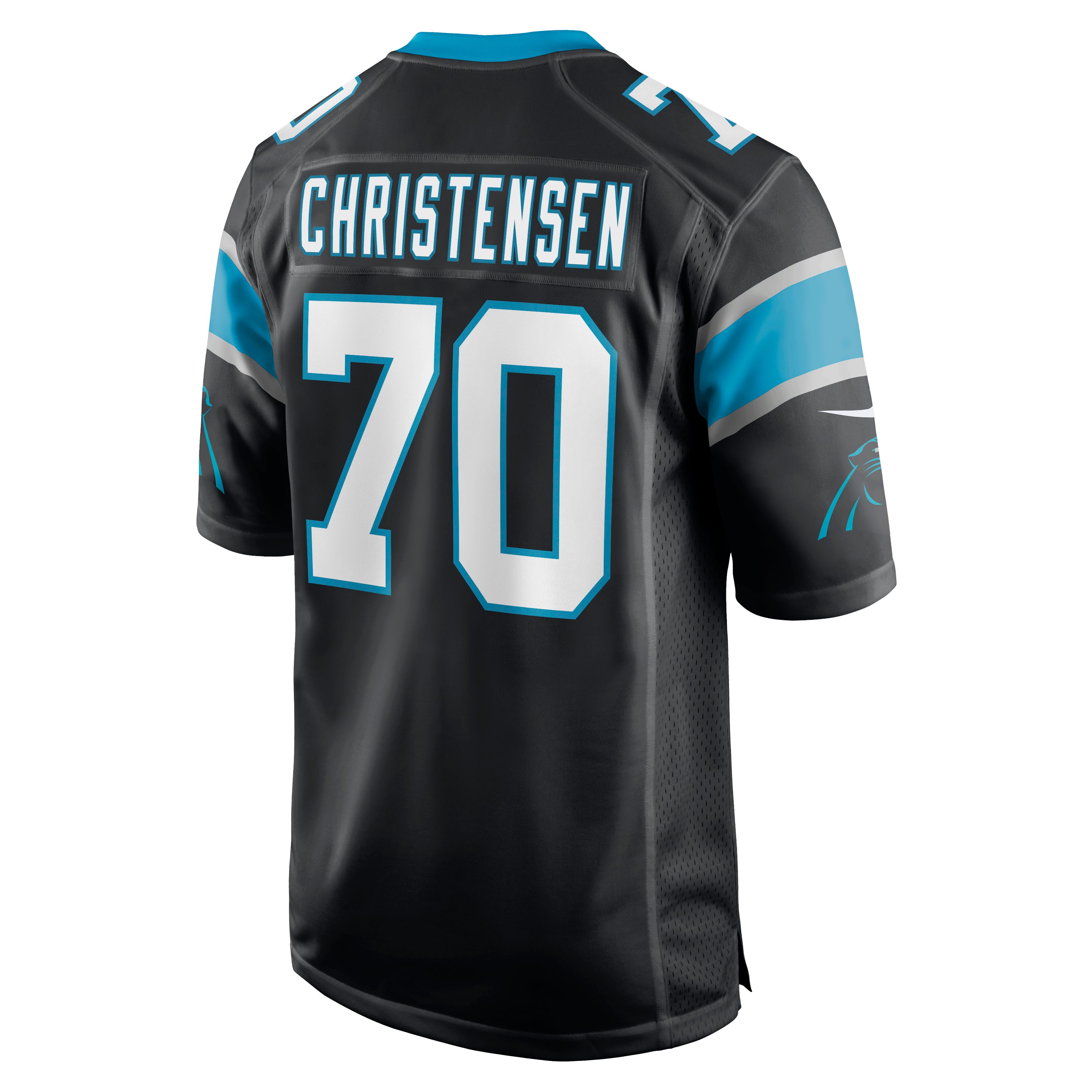 Brady Christensen Carolina Panthers  Game Jersey - Black
