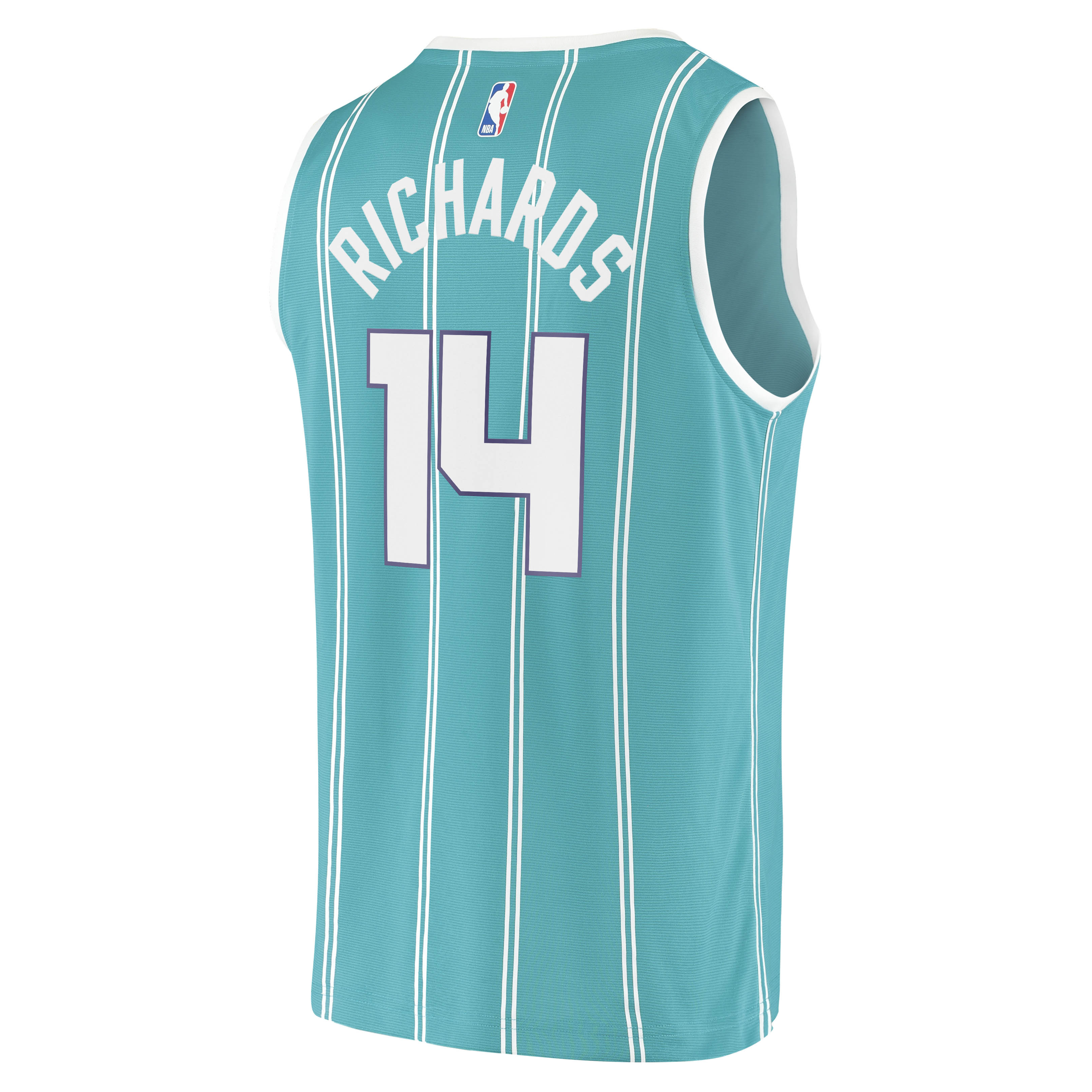 Nick Richards Charlotte Hornets  Youth 2020/21 Fast Break Replica Jersey - Icon Edition - Teal