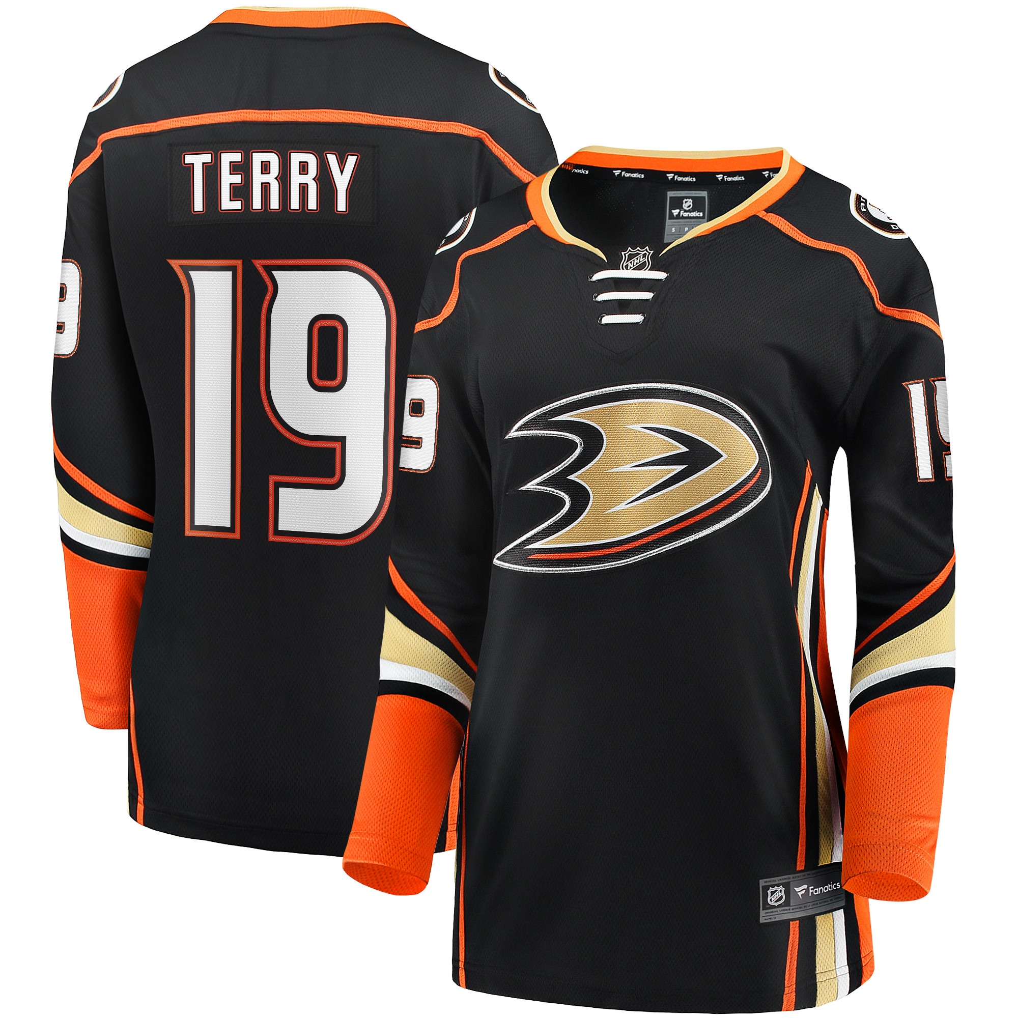Troy Terry Anaheim Ducks Women's Home Team Breakaway Player Jersey - Black
