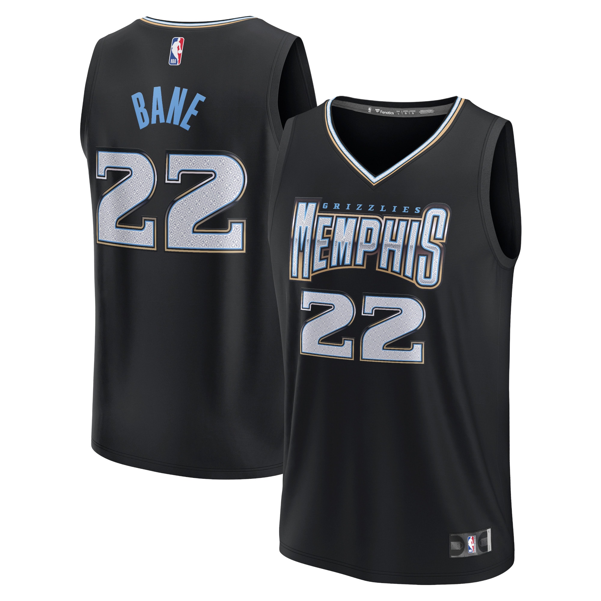 Desmond Bane Memphis Grizzlies  Youth 2022/23 Fastbreak Jersey - City Edition - Black