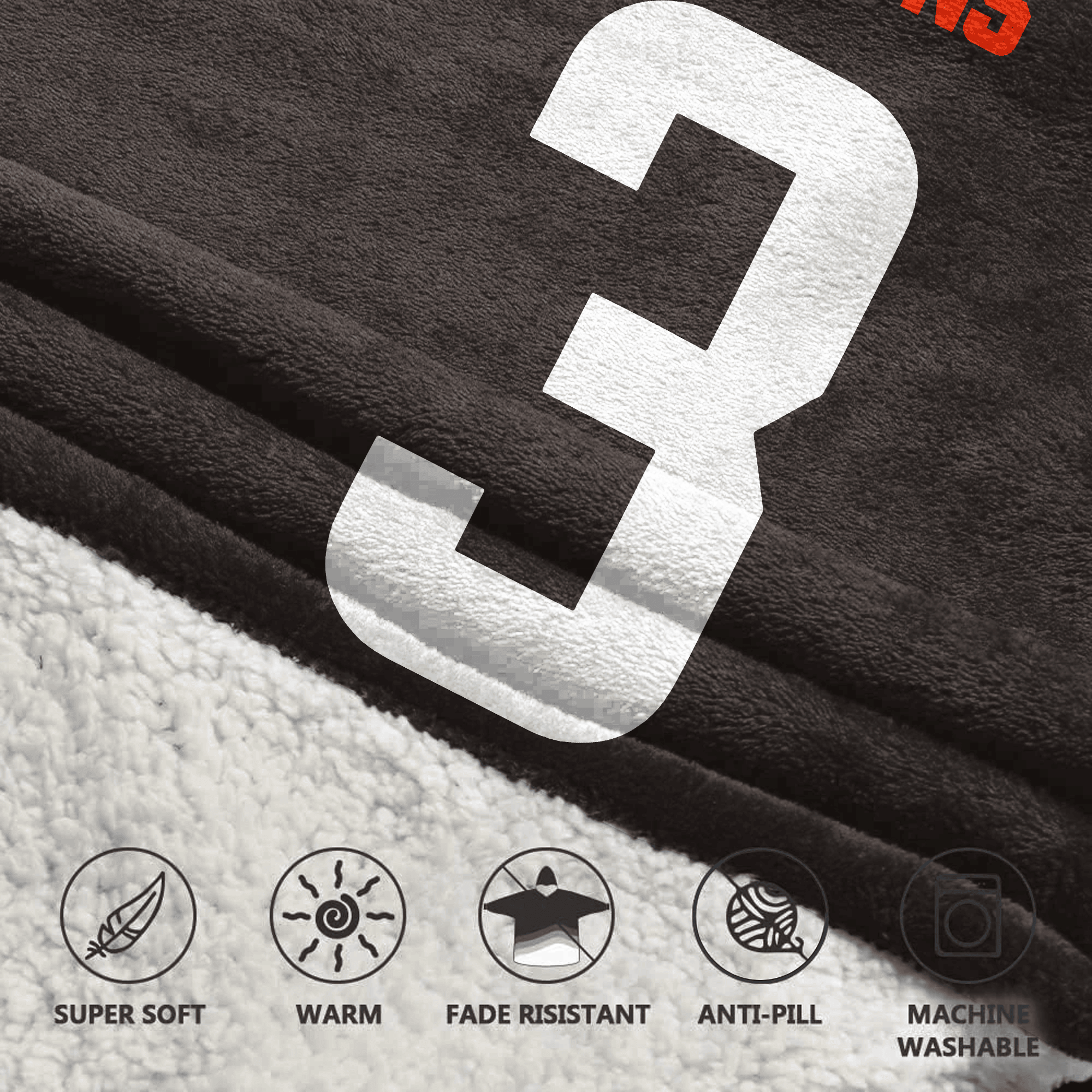 Kid J.J 3 Cleveland Football Unisex Blanket Hoodie