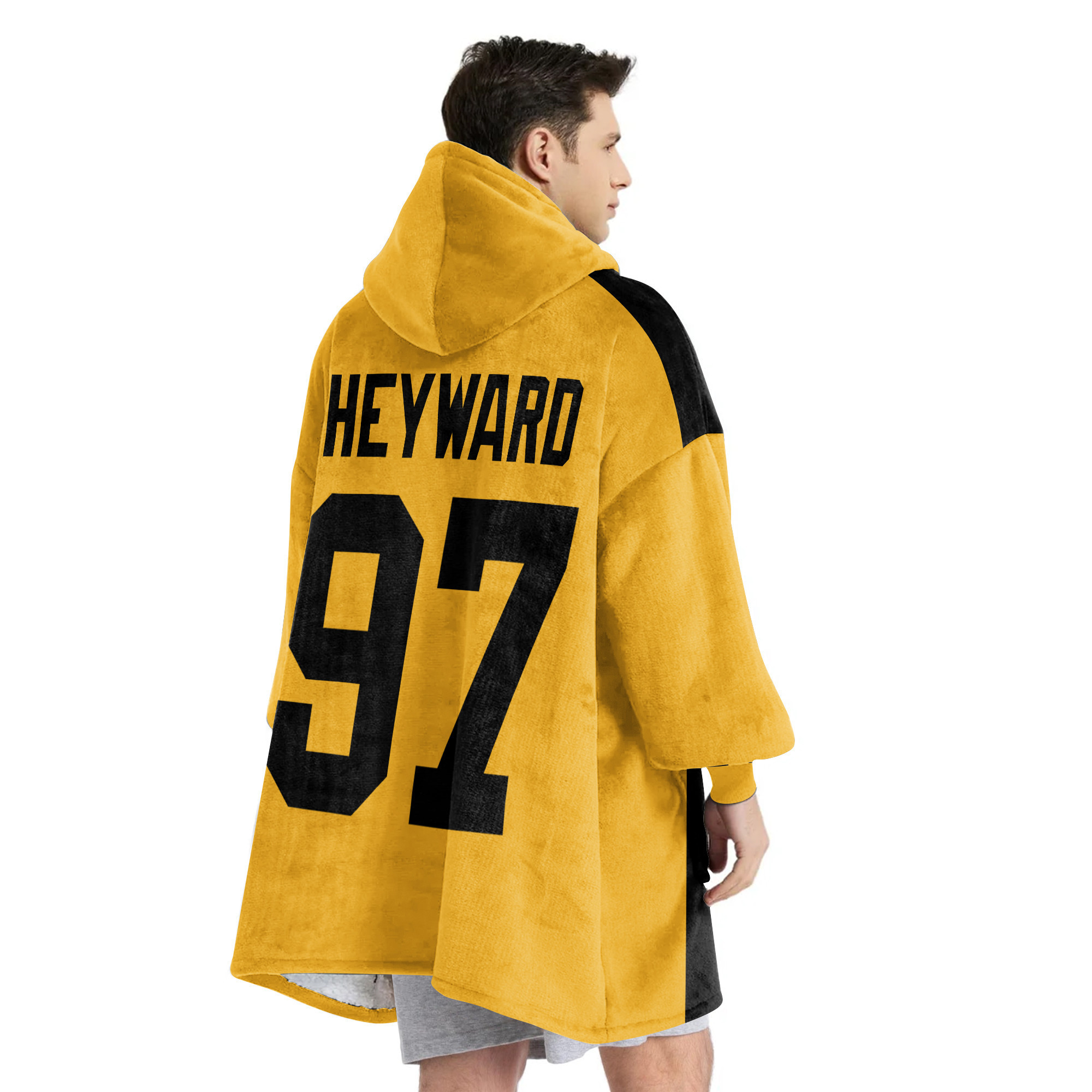 Adult 97 Pittsburgh Football Unisex Blanket Hoodie