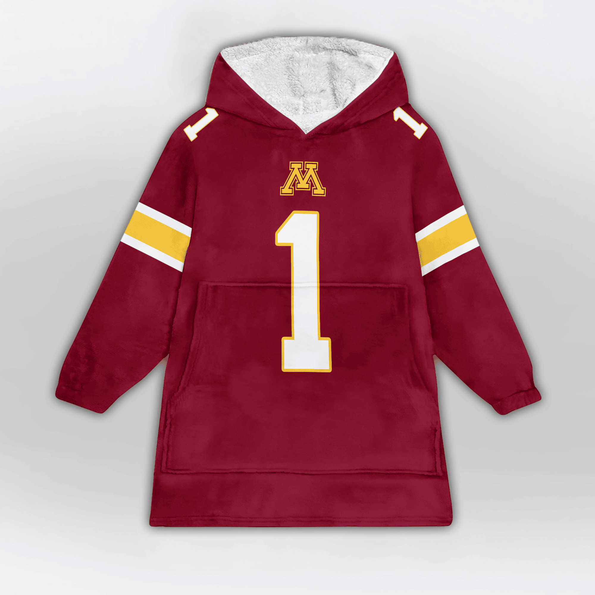 Adult 1 Minnesota Football Unisex Blanket Hoodie