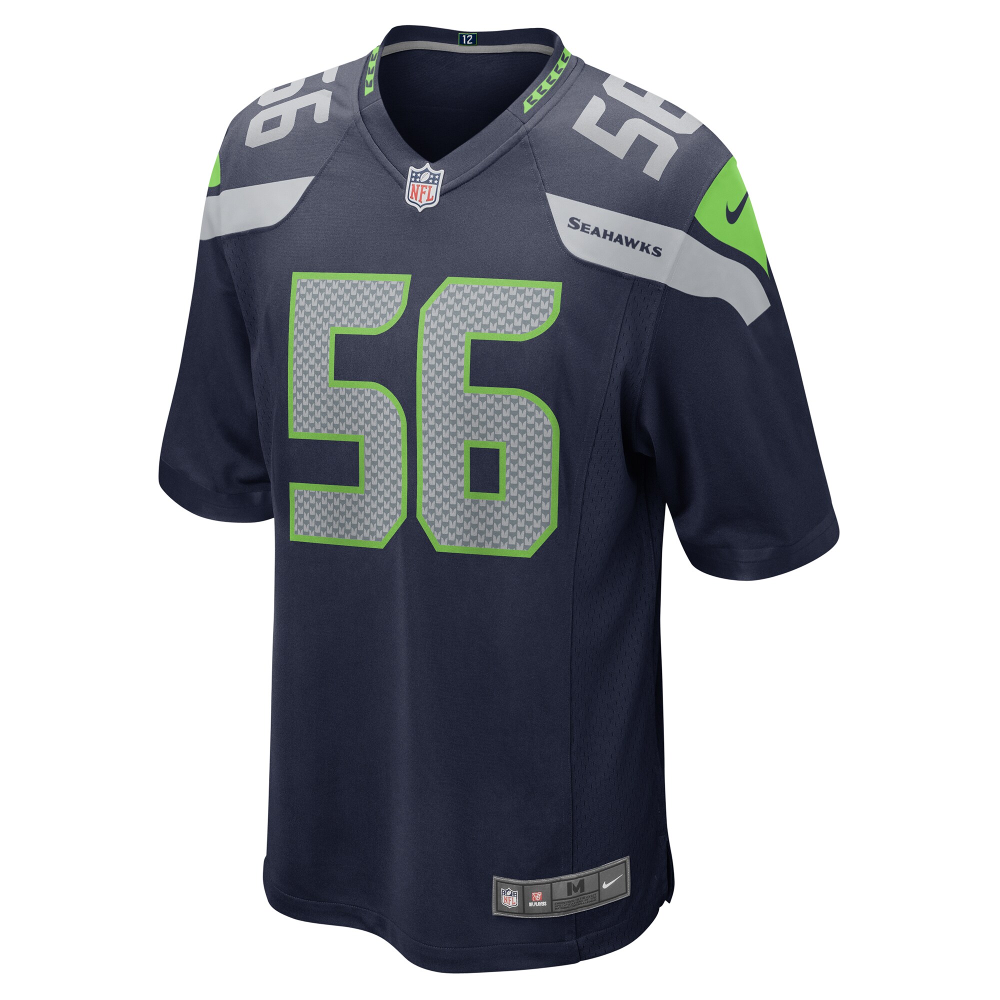 Jordyn Brooks Seattle Seahawks  Player Game Jersey - College Navy