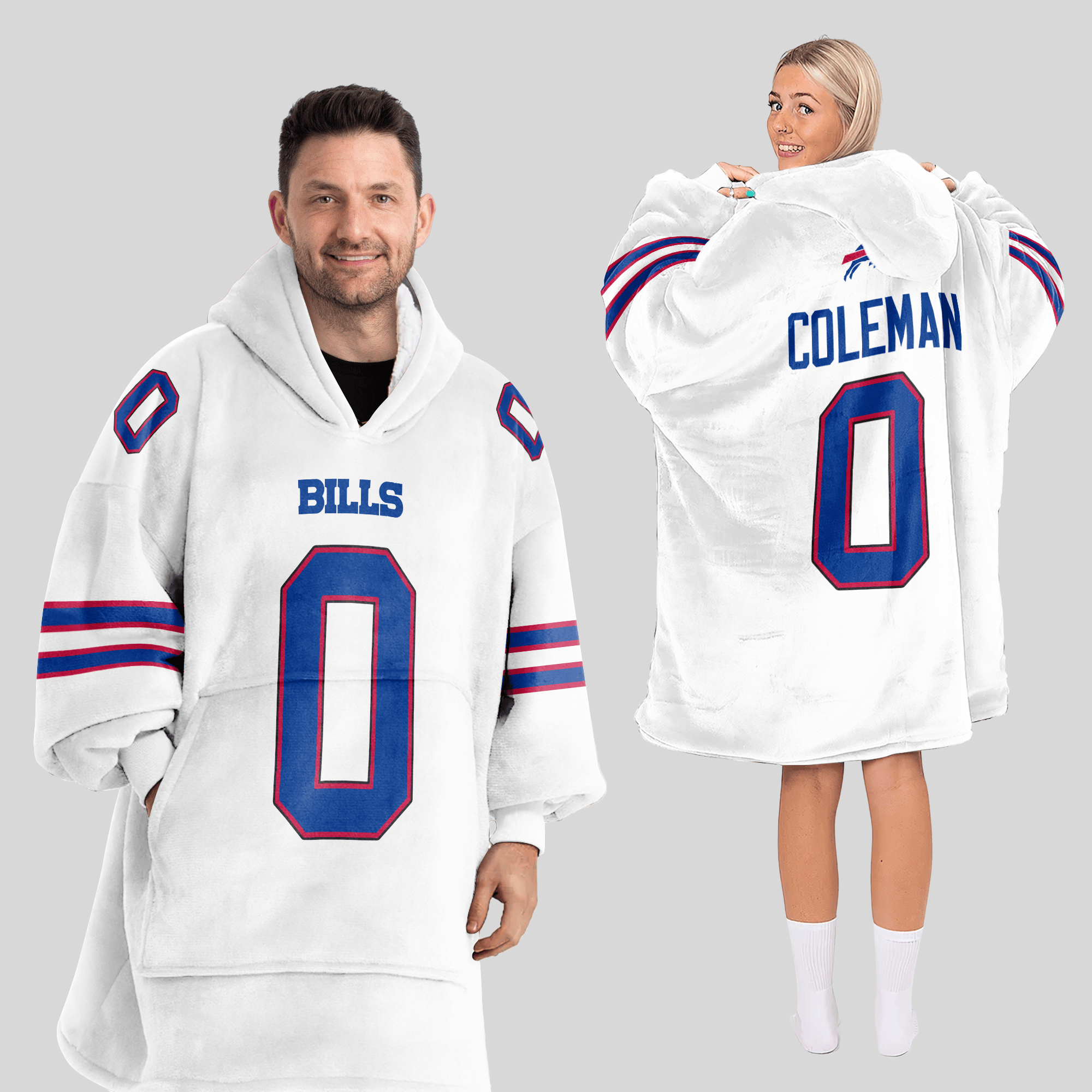 K.C 0 Buffalo Football Unisex Blanket Hoodie