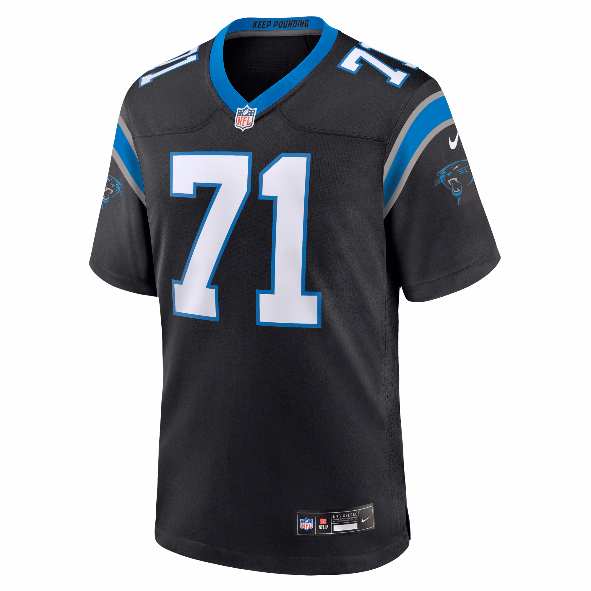 Chris Wormley Carolina Panthers  Game Jersey -  Black