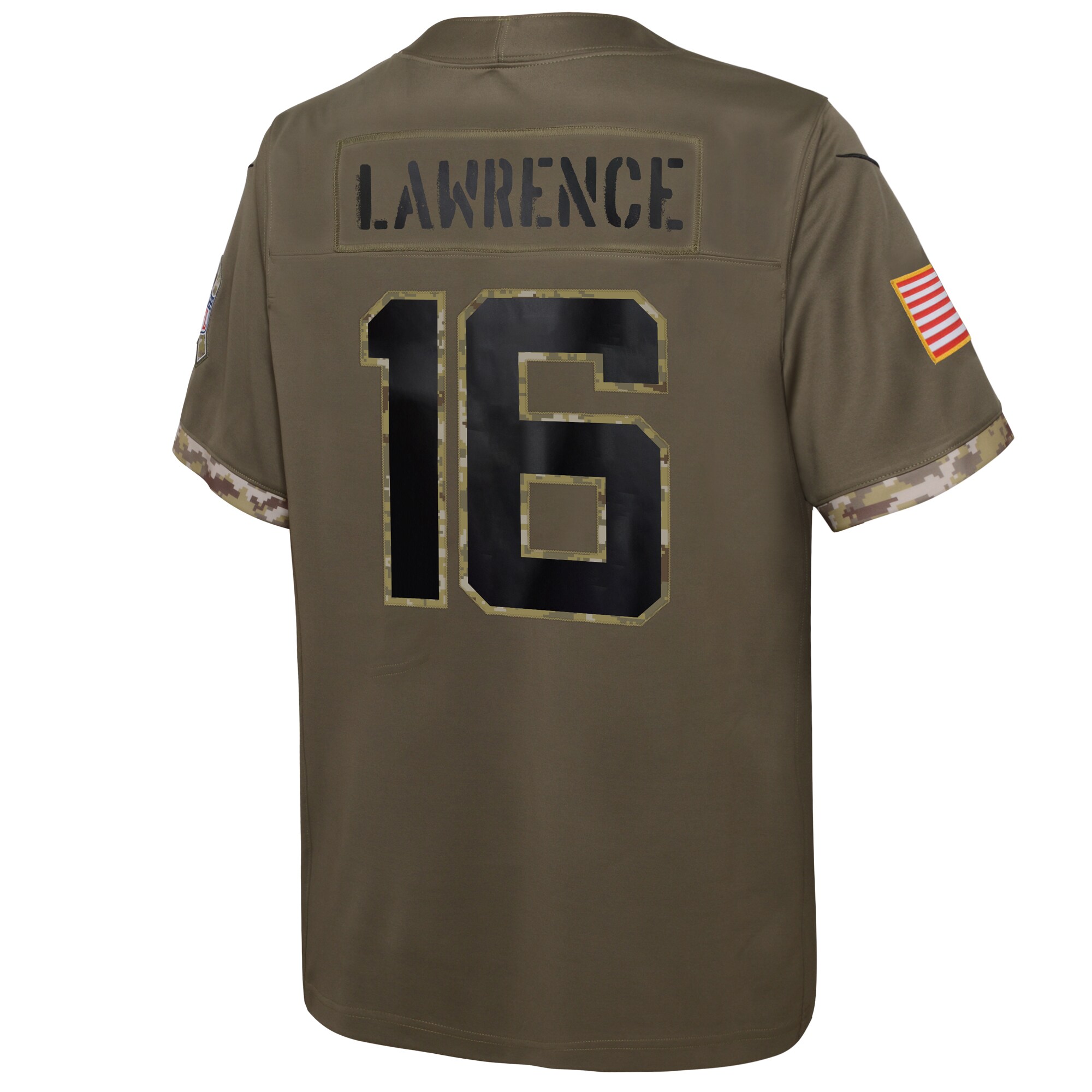 Trevor Lawrence Jacksonville Jaguars  Youth 2022 Salute To Service Player Limited Jersey - Olive