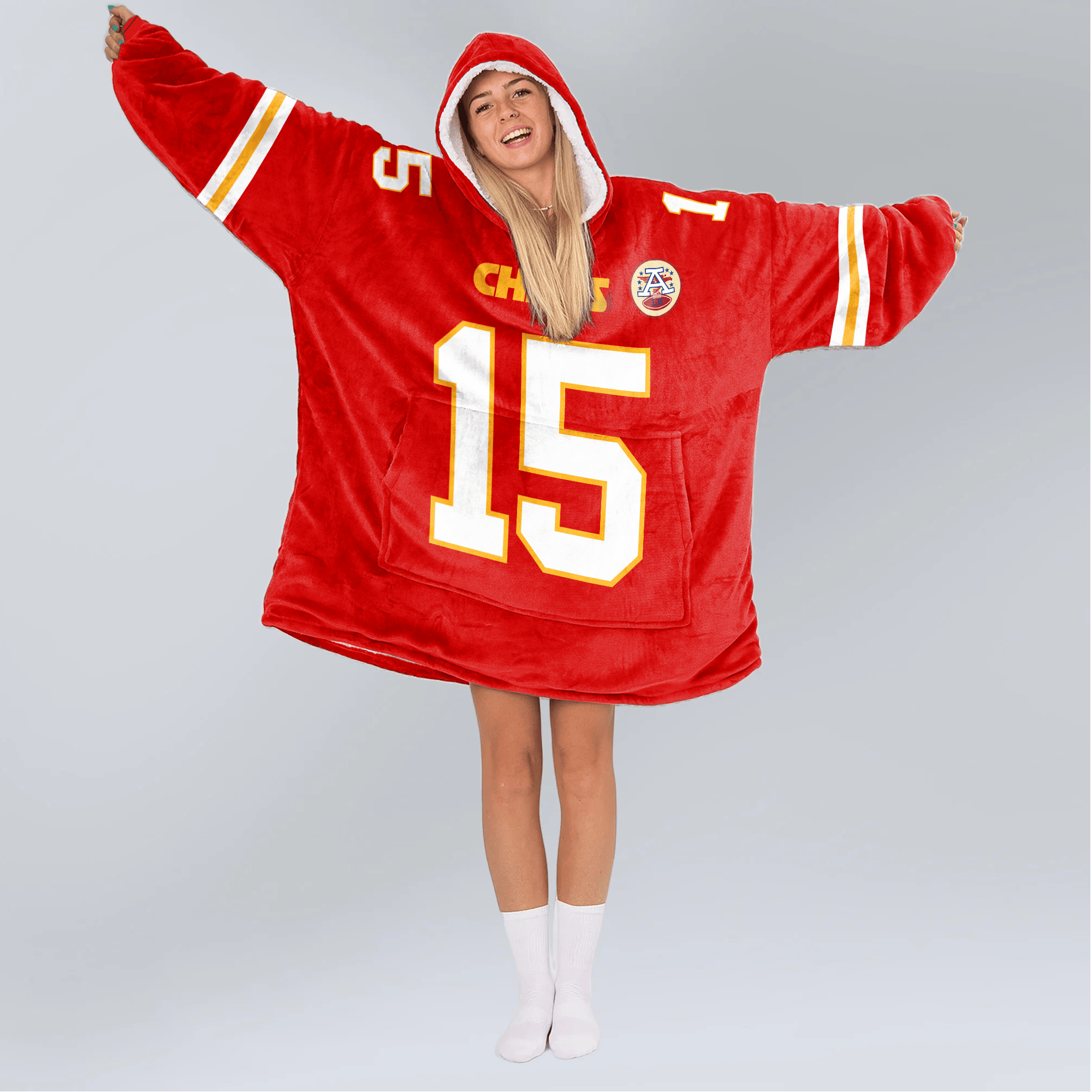 P.M 15 Kansas City Football Unisex Blanket Hoodie