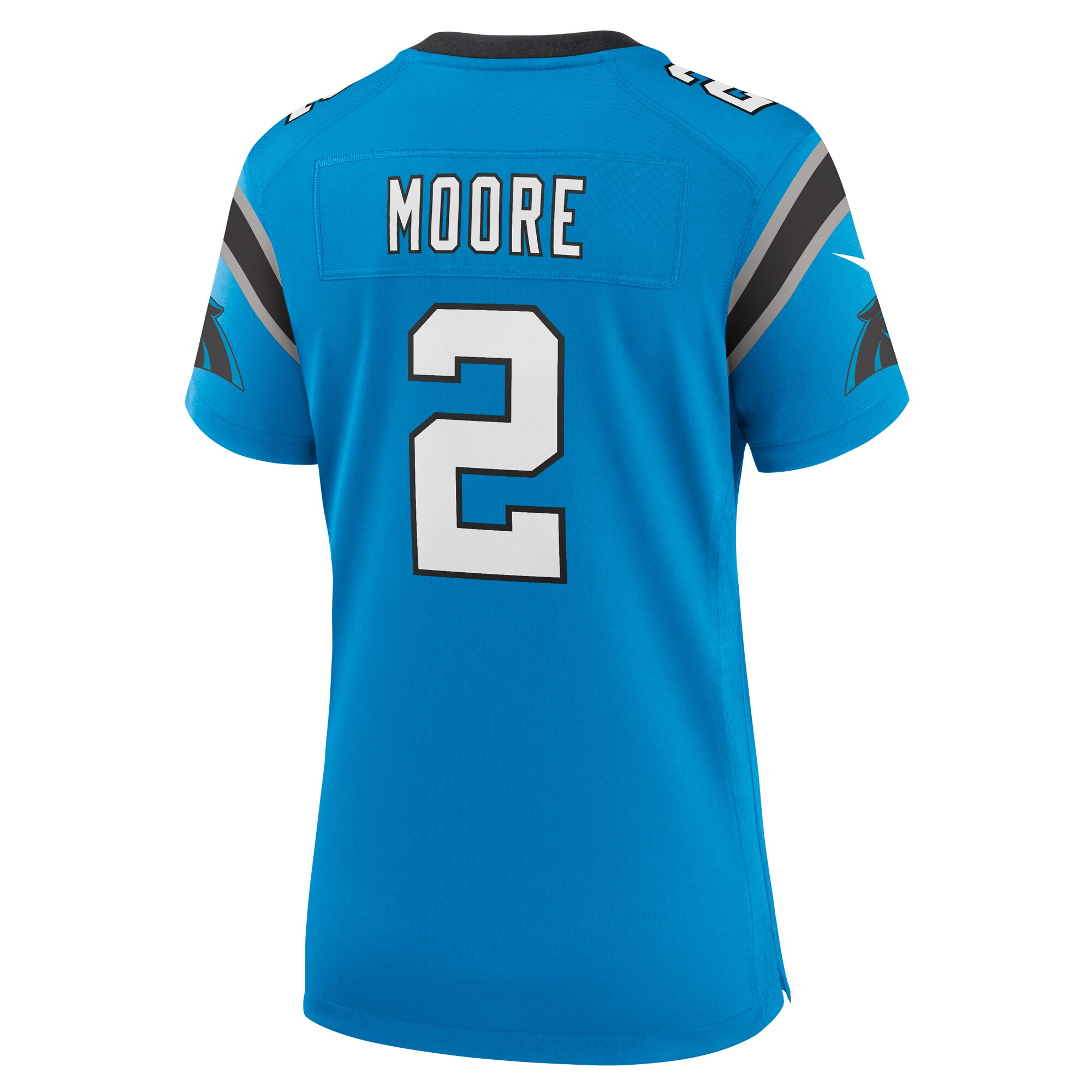 D.J. Moore Carolina Panthers  Women's Alternate Game Jersey - Blue