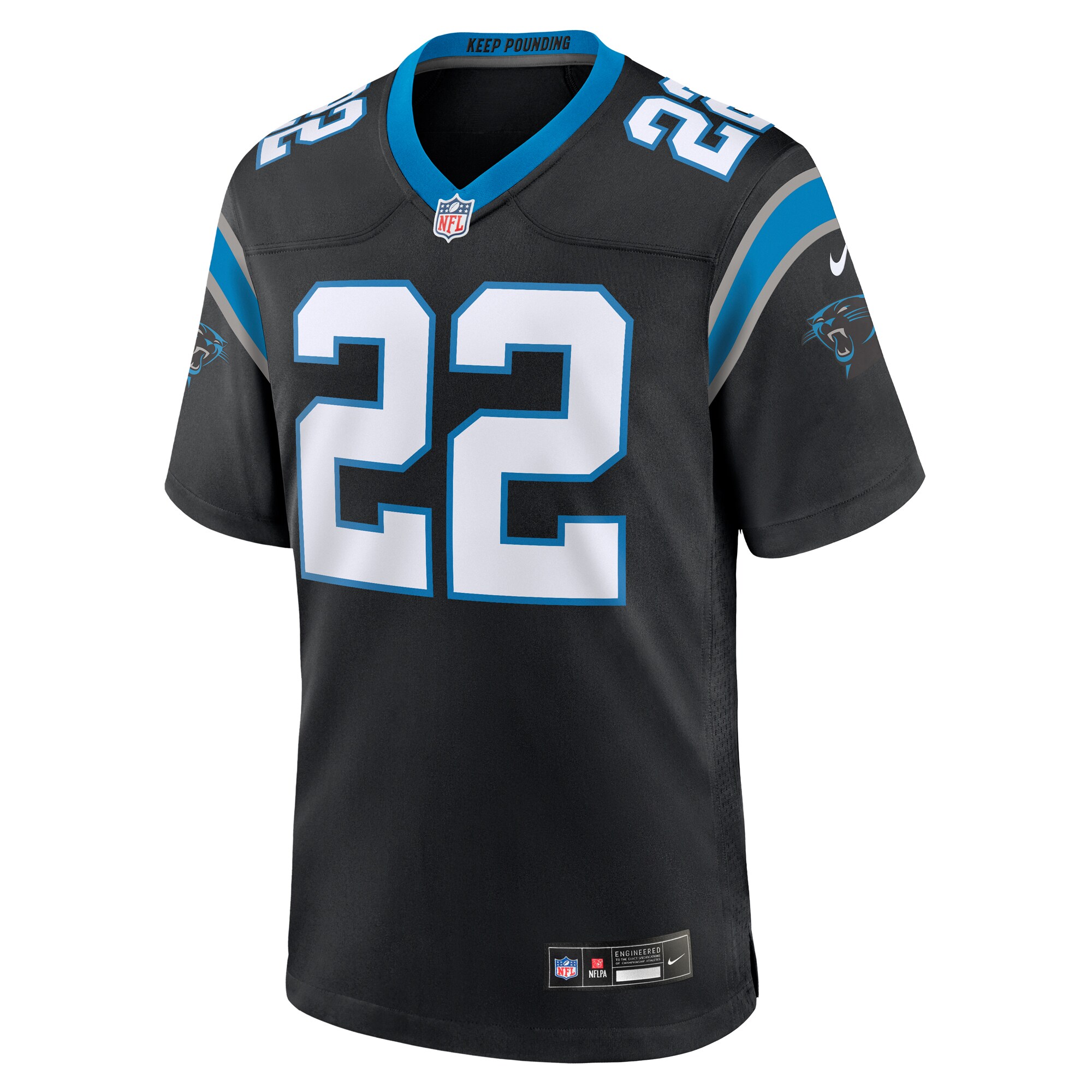 D'Shawn Jamison Carolina Panthers Team Game Jersey -  Black