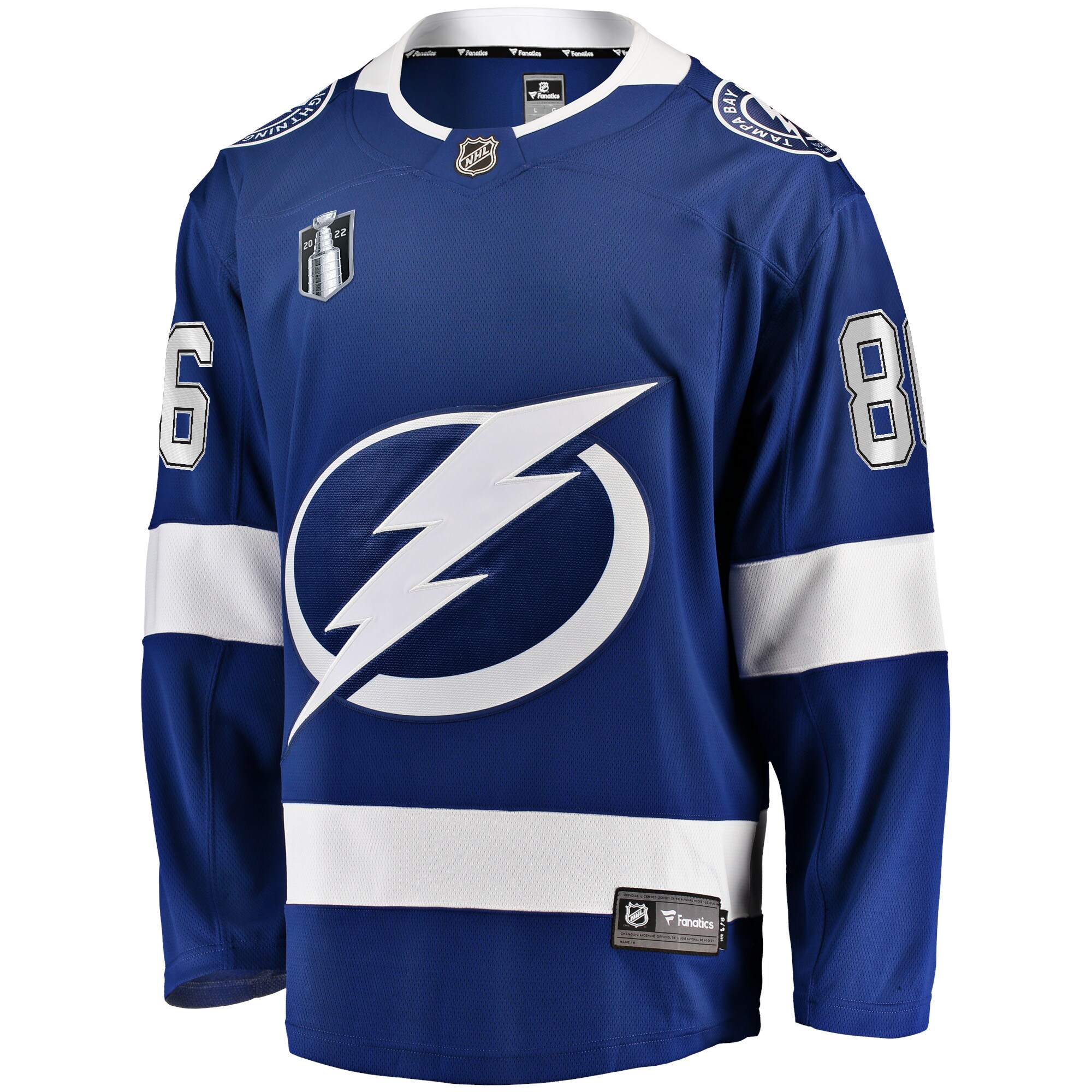 Nikita Kucherov Tampa Bay Lightning Home 2022 Stanley Cup Final Breakaway Player Jersey - Blue