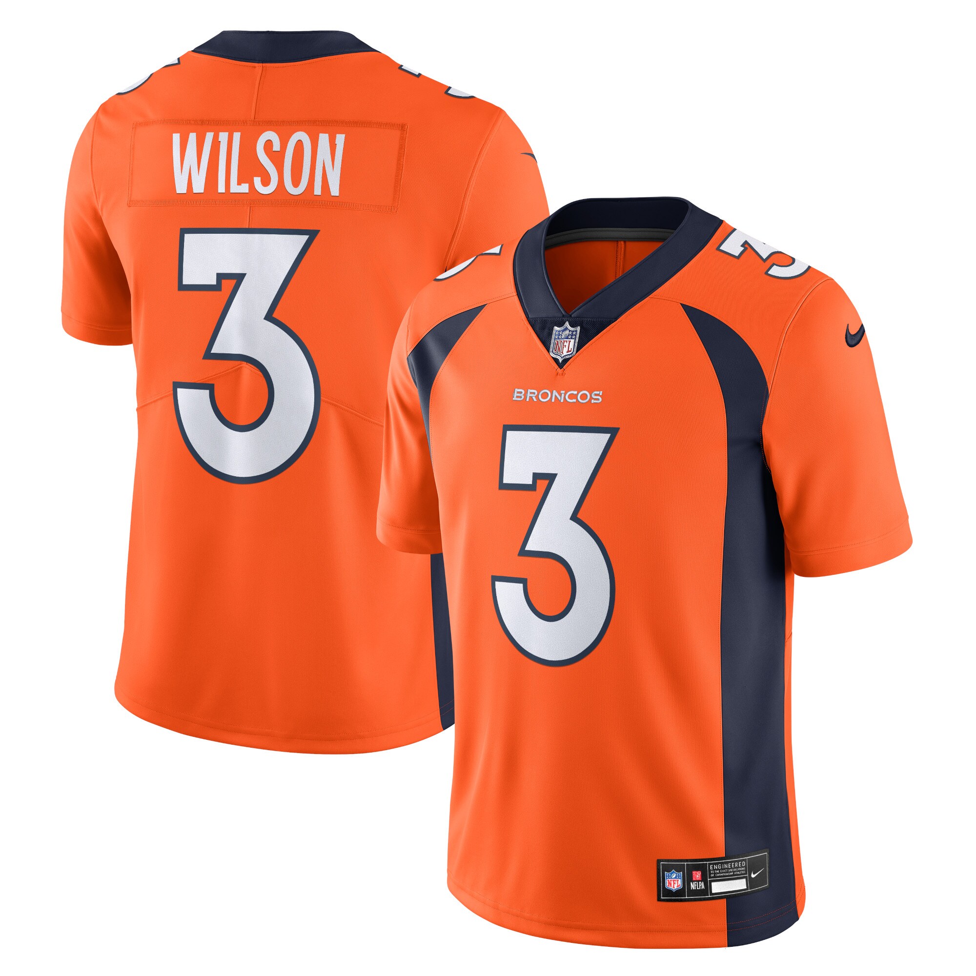 Russell Wilson Denver Broncos  Vapor Untouchable Limited Jersey - Orange