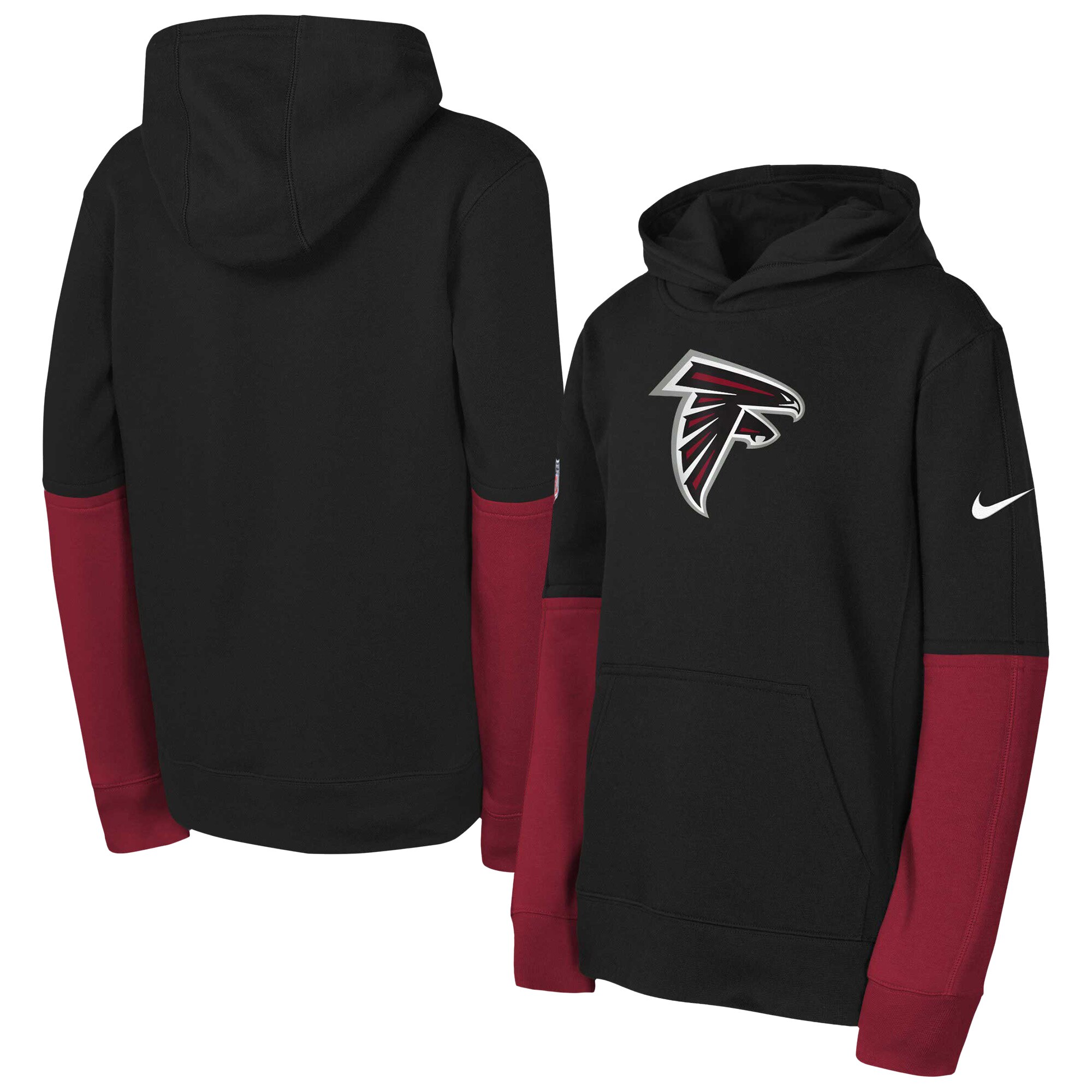 Atlanta Falcons Youth  Team Issue Club Pullover Hoodie - Black