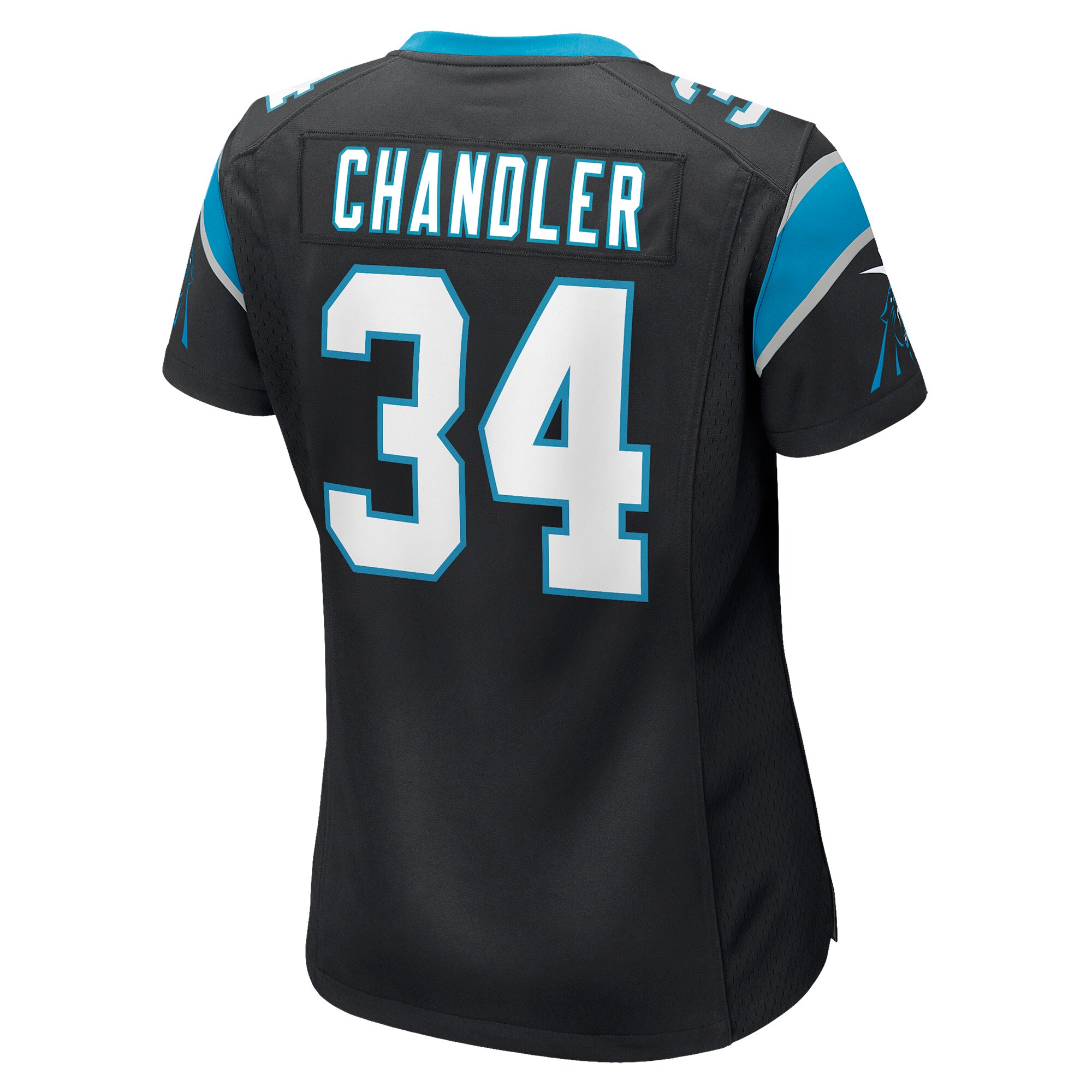 Sean Chandler Carolina Panthers  Women's Game Jersey - Black