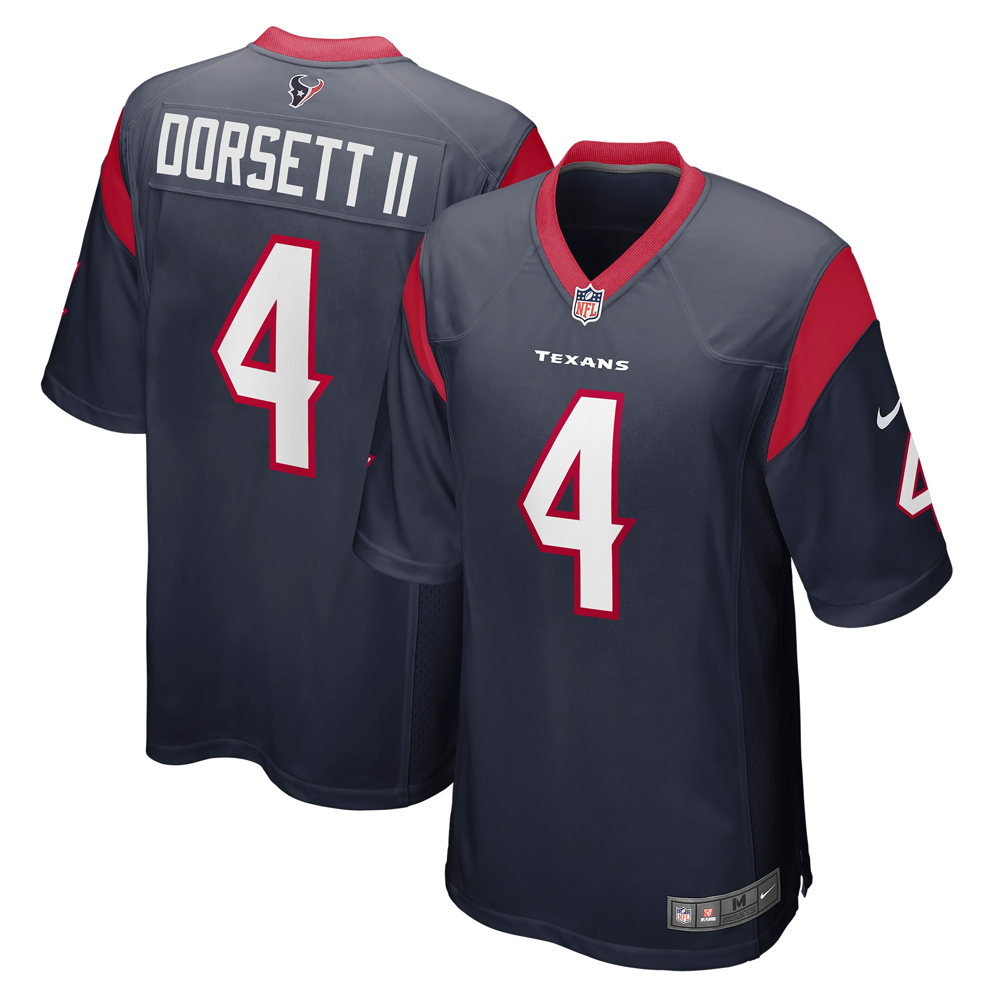 Phillip Dorsett II Houston Texans  Game Jersey - Navy