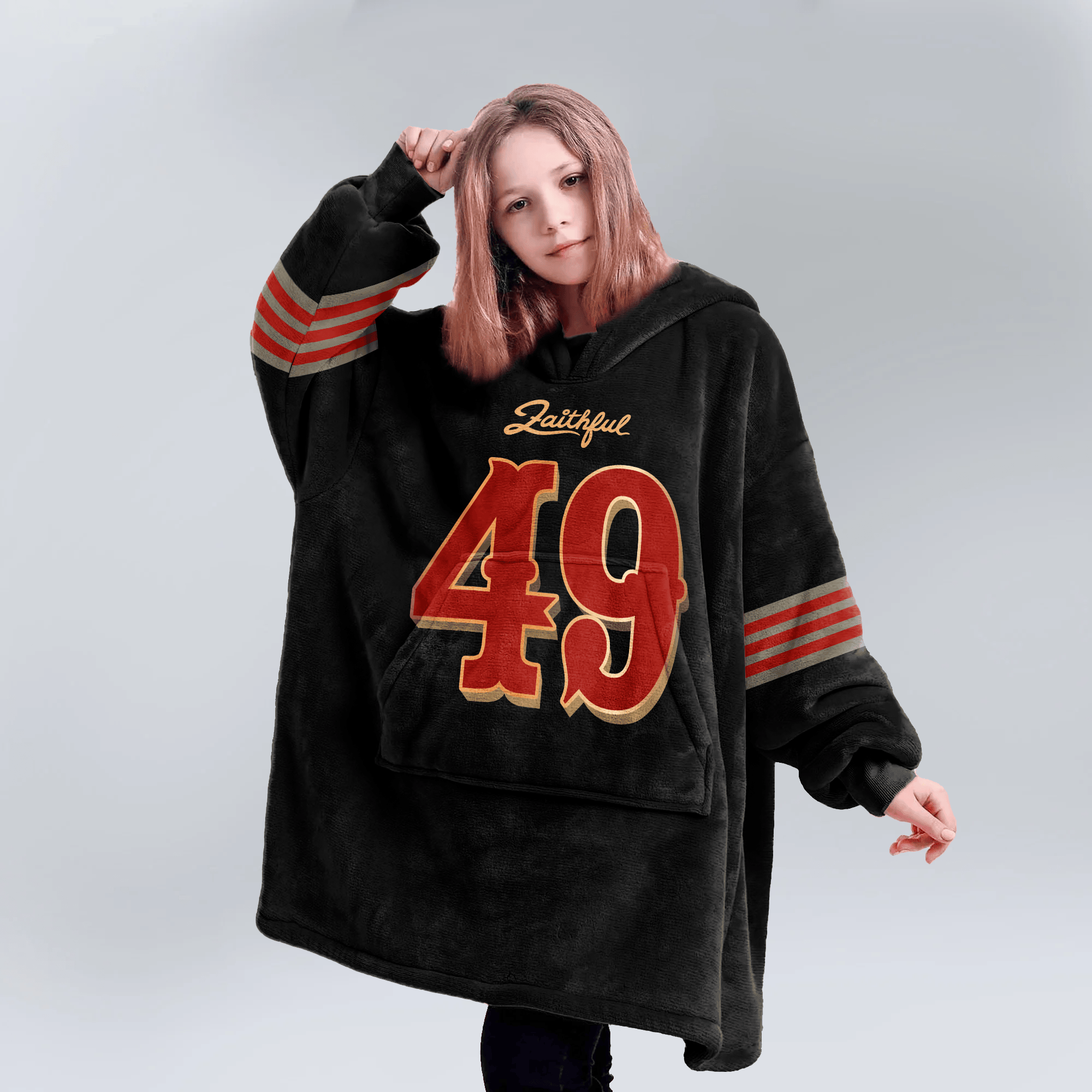 San Francisco 49ers Football Unisex Blanket Hoodie