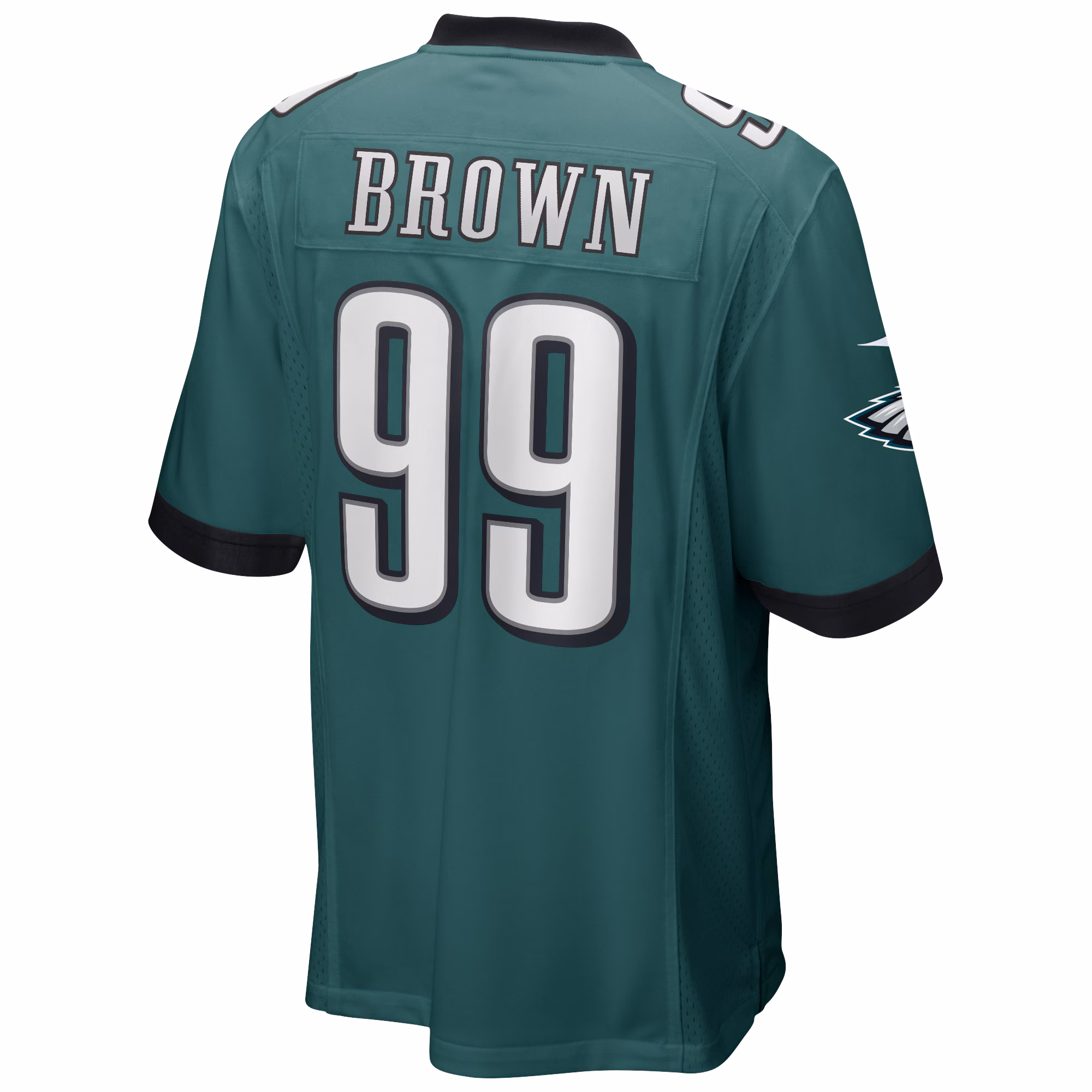 Jerome Brown Philadelphia Eagles Game Retired Player Jersey - Midnight Green