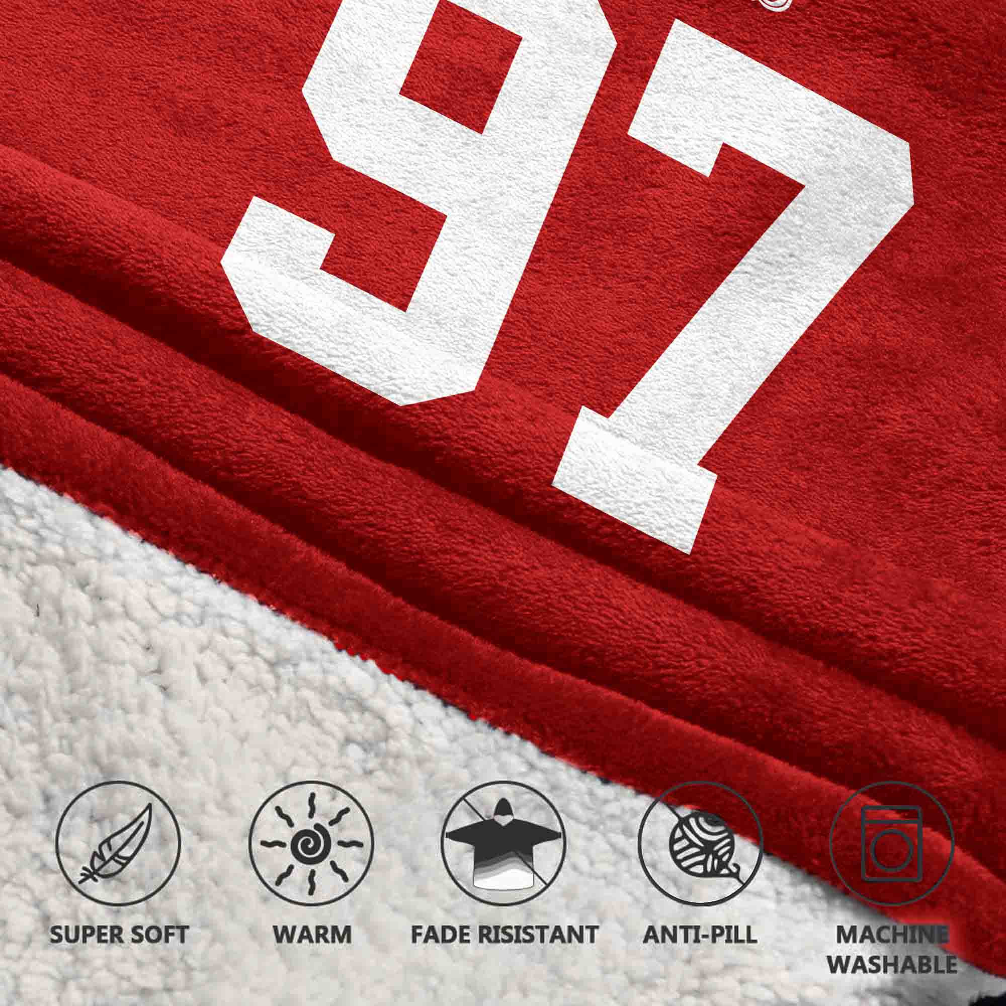Adult N.B 97 San Francisco 49ers Football Unisex Blanket Hoodie