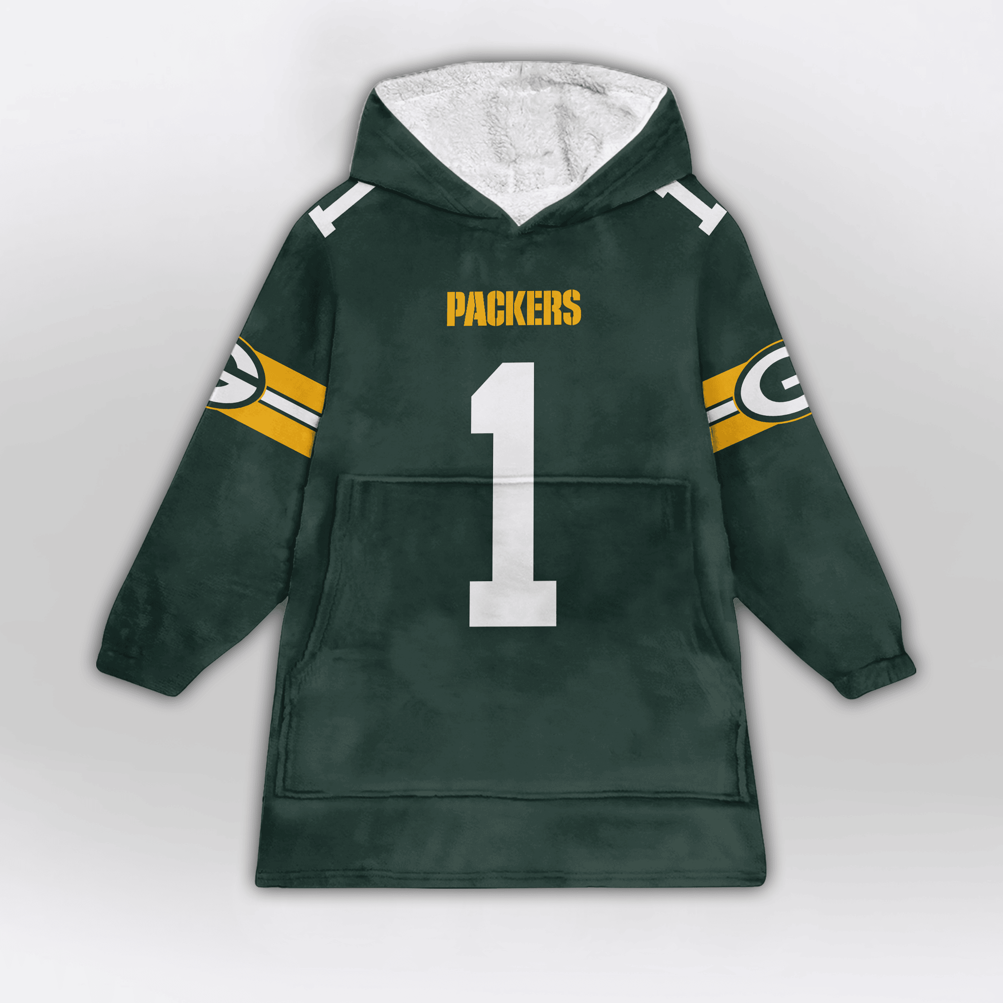 Kid M.P 1 Green Bay Football Unisex Blanket Hoodie
