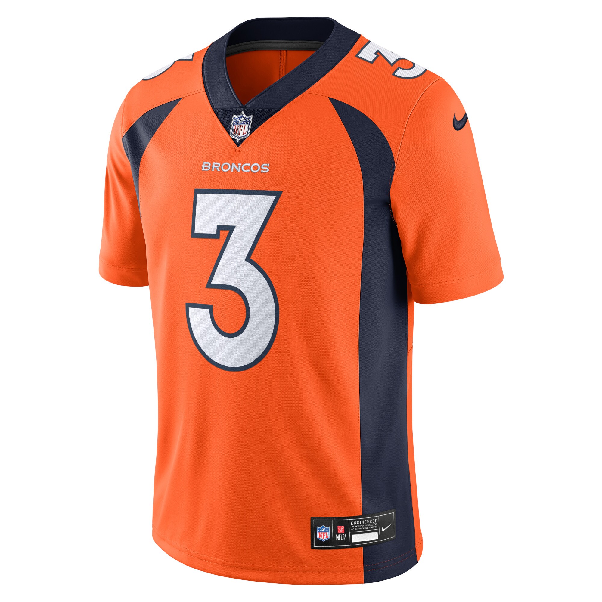 Russell Wilson Denver Broncos  Vapor Untouchable Limited Jersey - Orange
