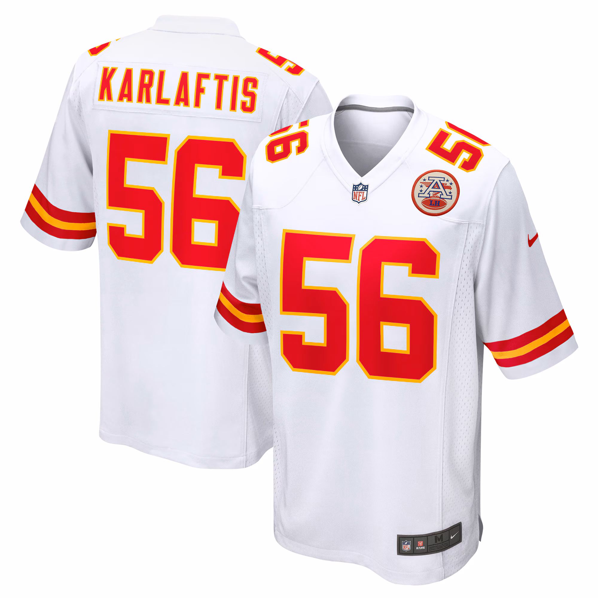 George Karlaftis Kansas City Chiefs Away Game Player Jersey - White