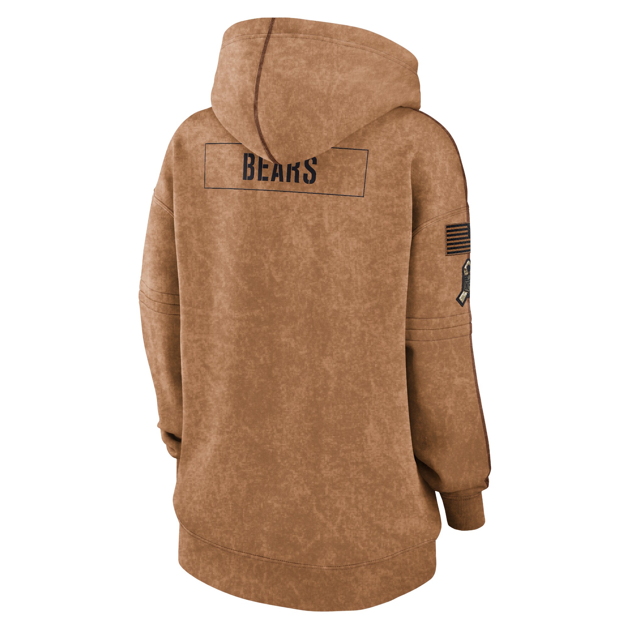 Chicago Bears  Women's 2023 Salute to Service Pullover Hoodie - Brown