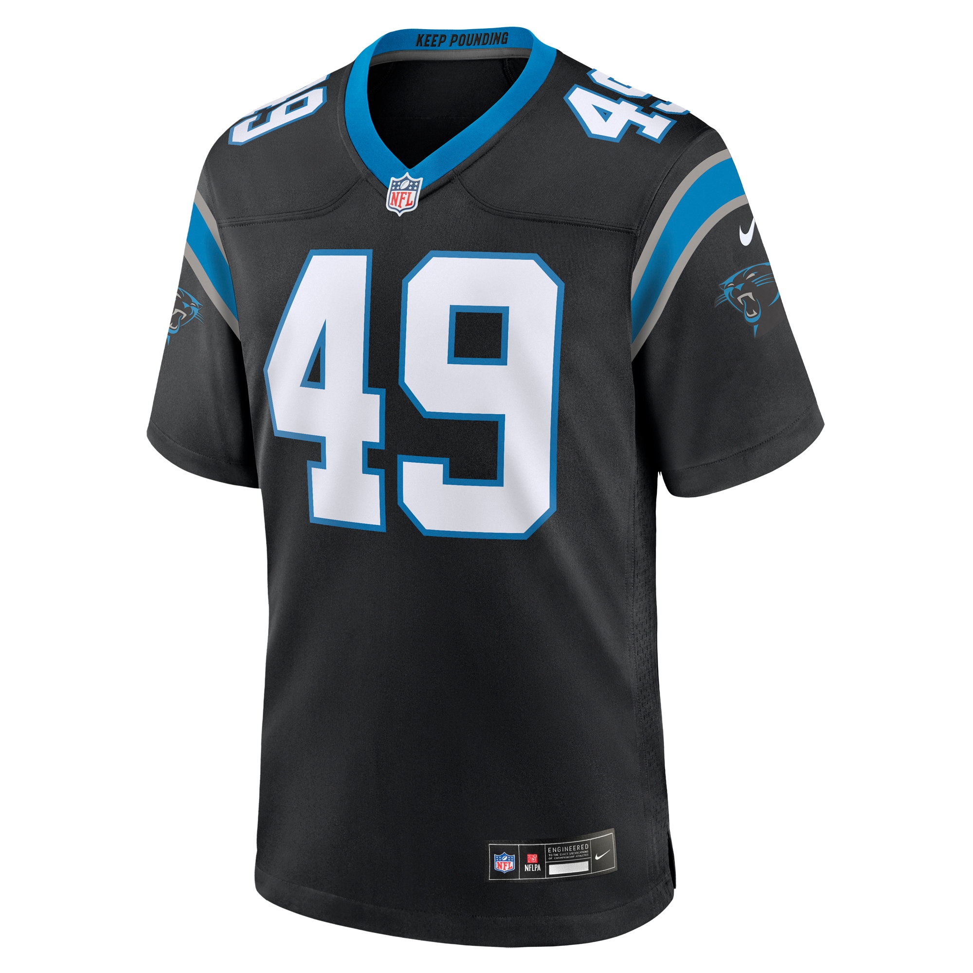 Frankie Luvu Carolina Panthers  Team Game Jersey - Black