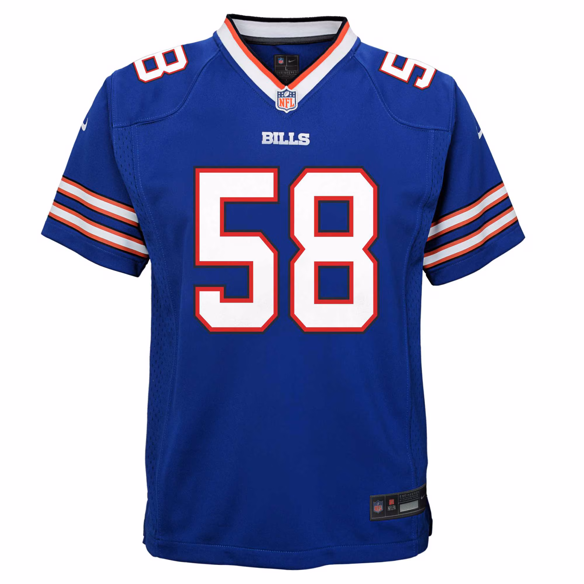 Matt Milano Buffalo Bills Youth Team Player Game Jersey - Royal