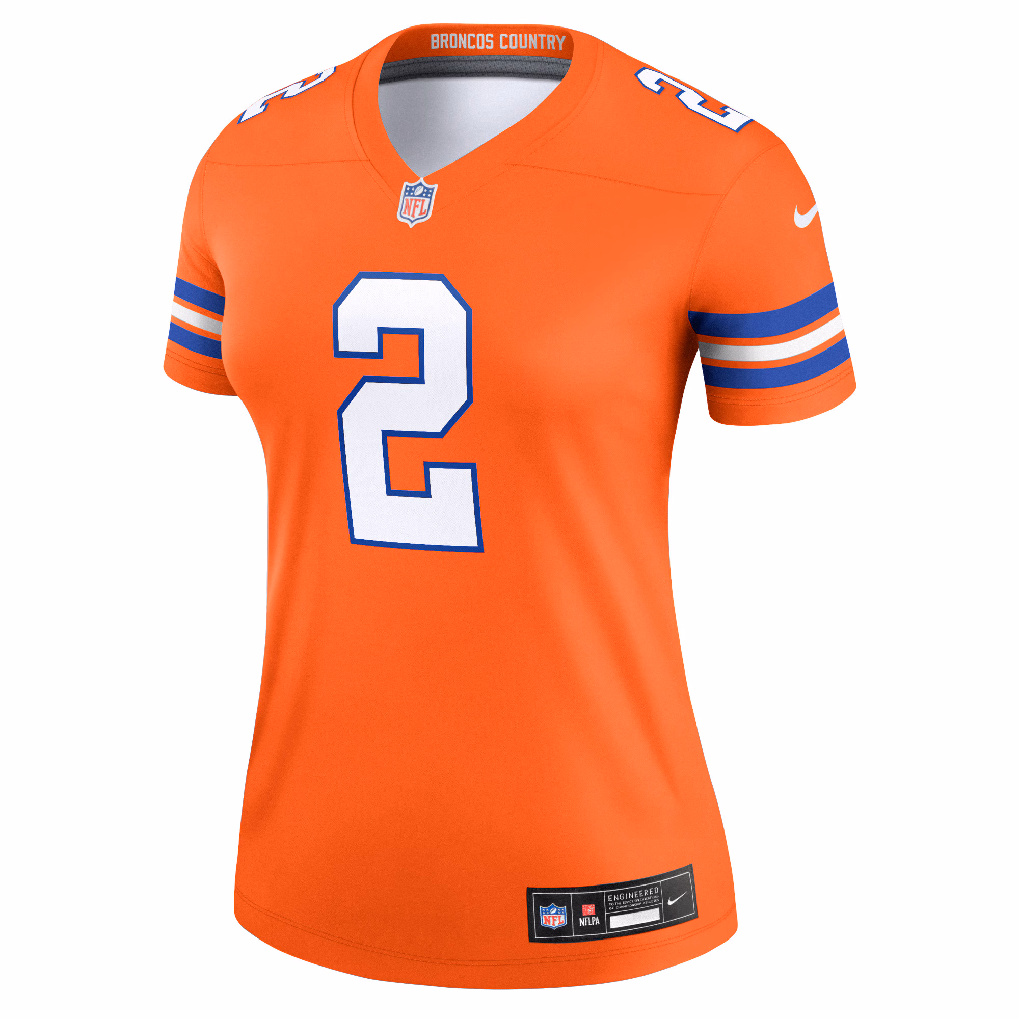 Patrick Surtain II Denver Broncos Women's Mile High Collection 1977 Throwback Player Legend Jersey - Orange