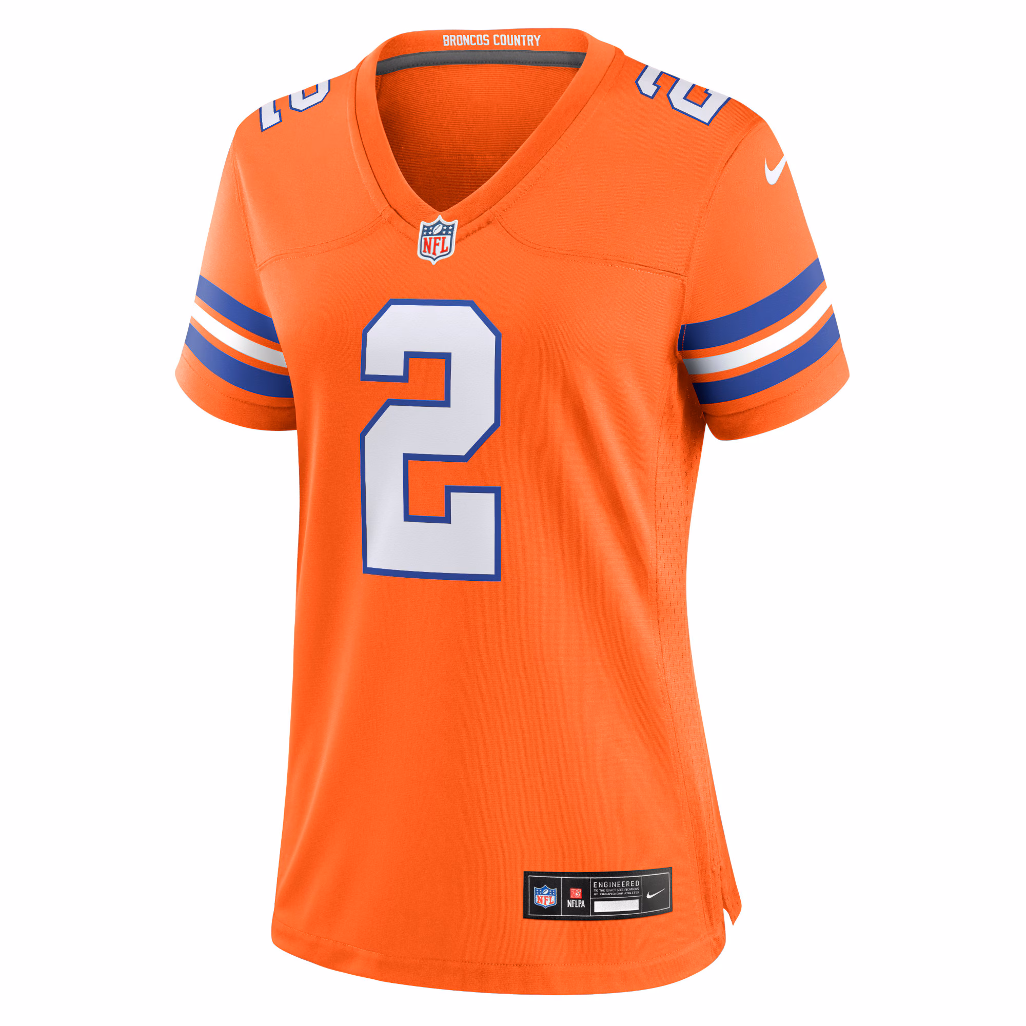 Patrick Surtain II Denver Broncos Women's Mile High Collection 1977 Throwback Player Game Jersey - Orange
