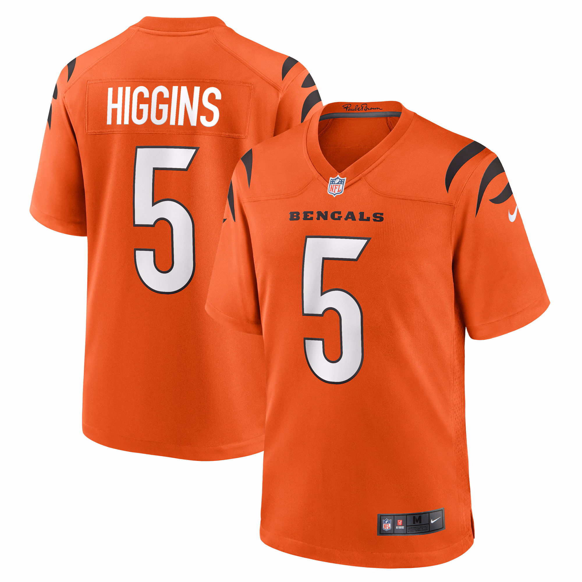 Tee Higgins Cincinnati Bengals Alternate Game Player Jersey - Orange
