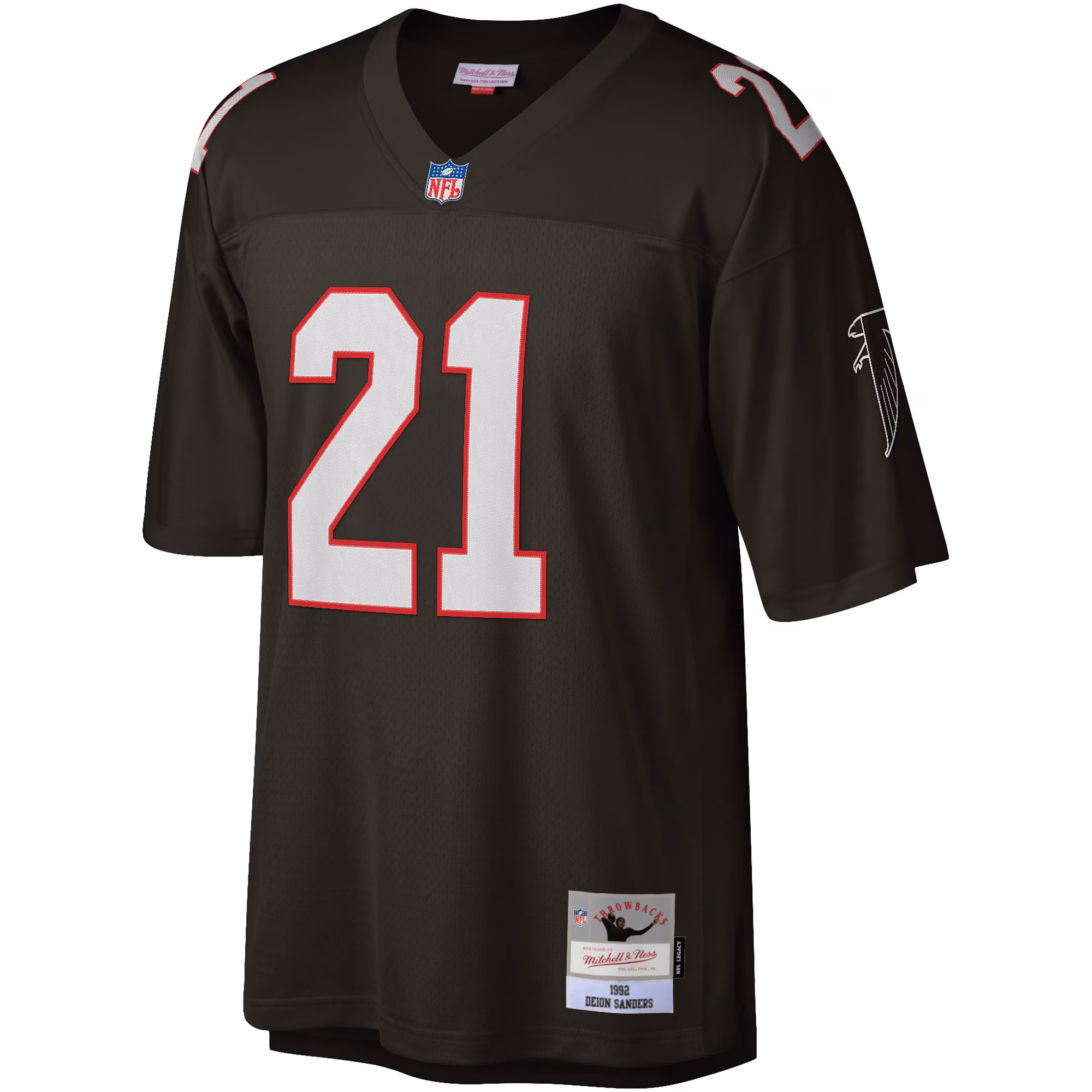 Deion Sanders Atlanta Falcons Legacy Replica Jersey - Red