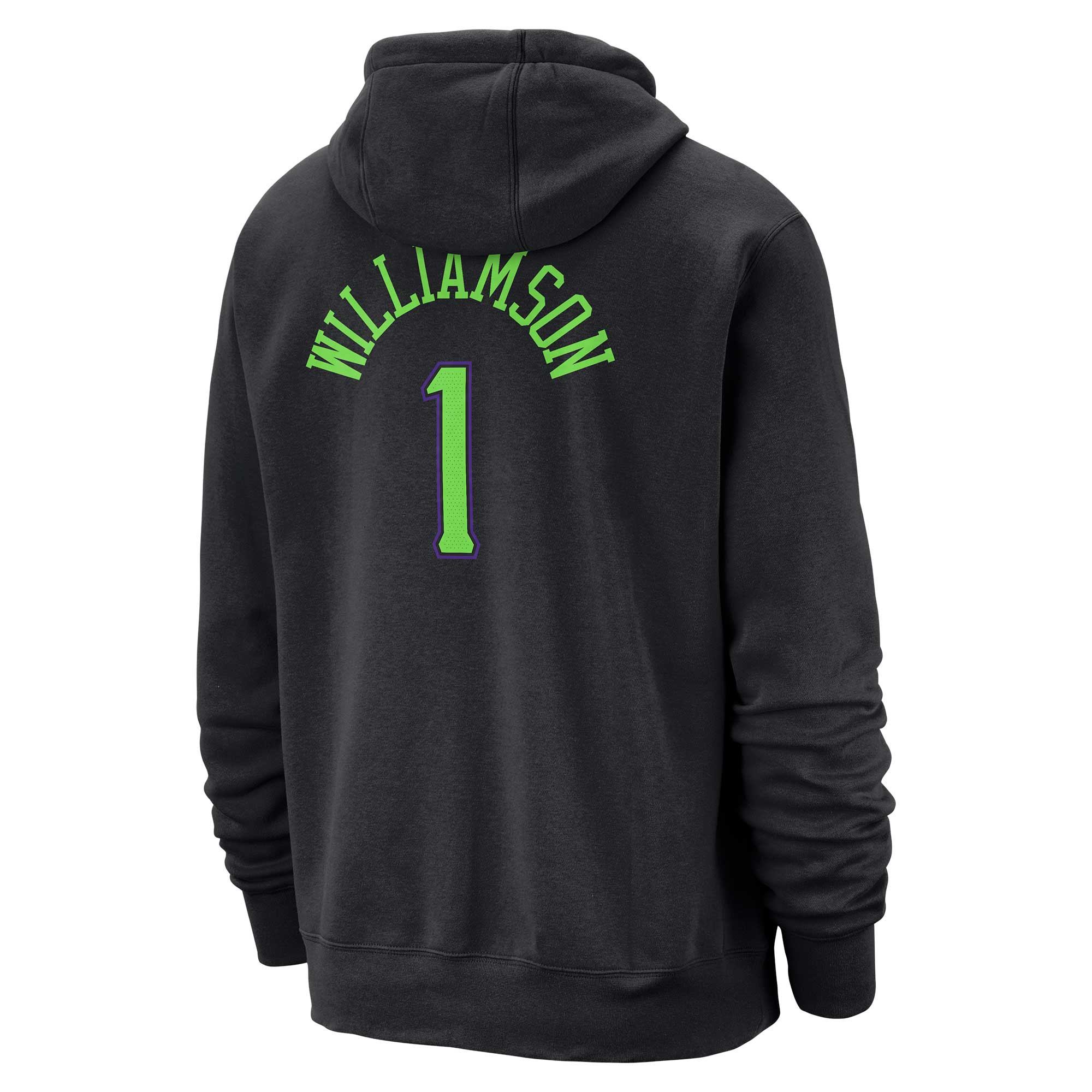 Men's New Orleans Pelicans Zion Williamson  Black 2023/24 City Edition Name & Number Pullover Hoodie