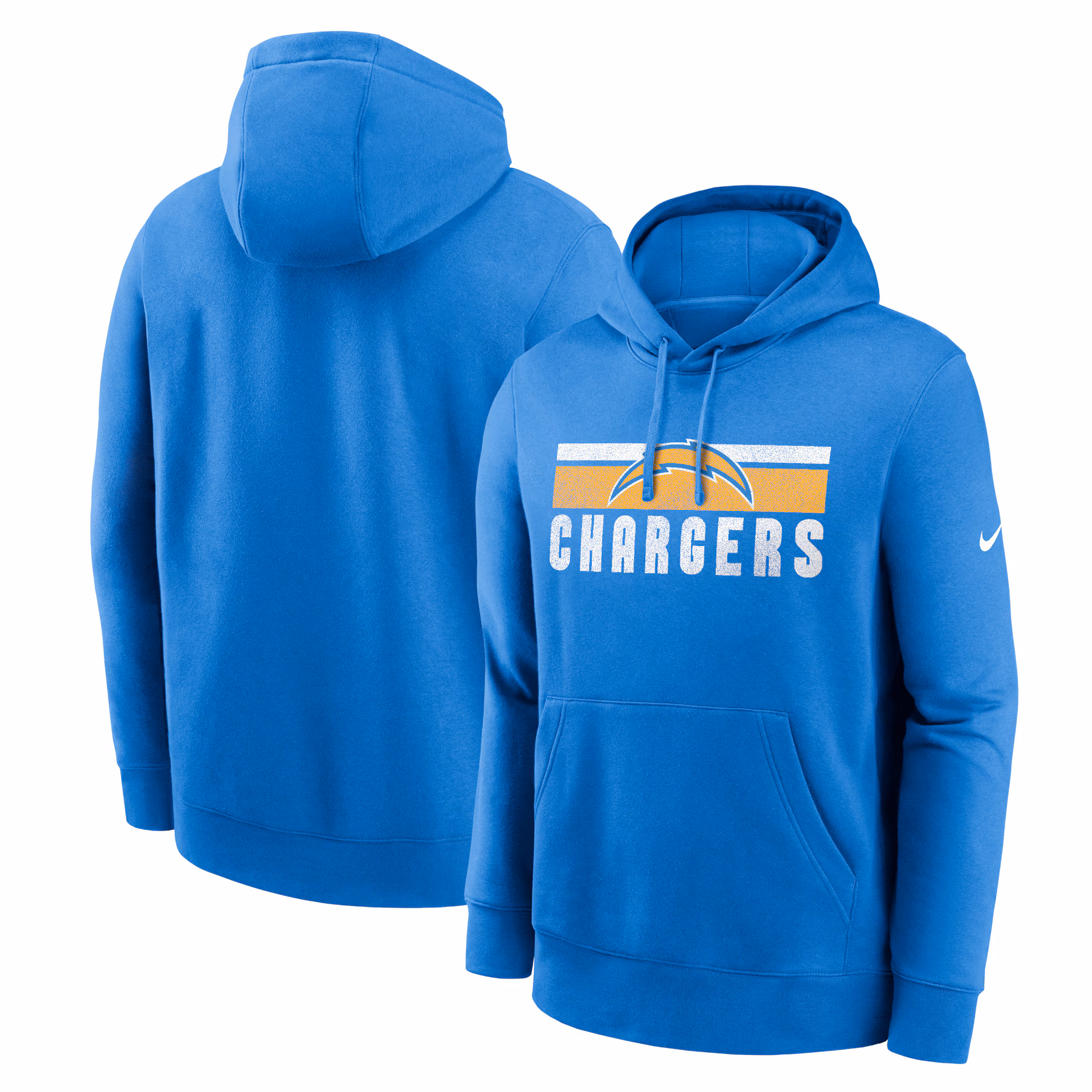 Los Angeles Chargers Club Fleece Pullover Hoodie - Powder Blue